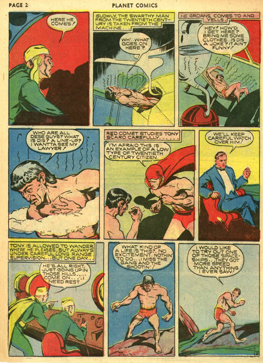Planet Comics #10 (Fiction House), page 4. Public domain (US).