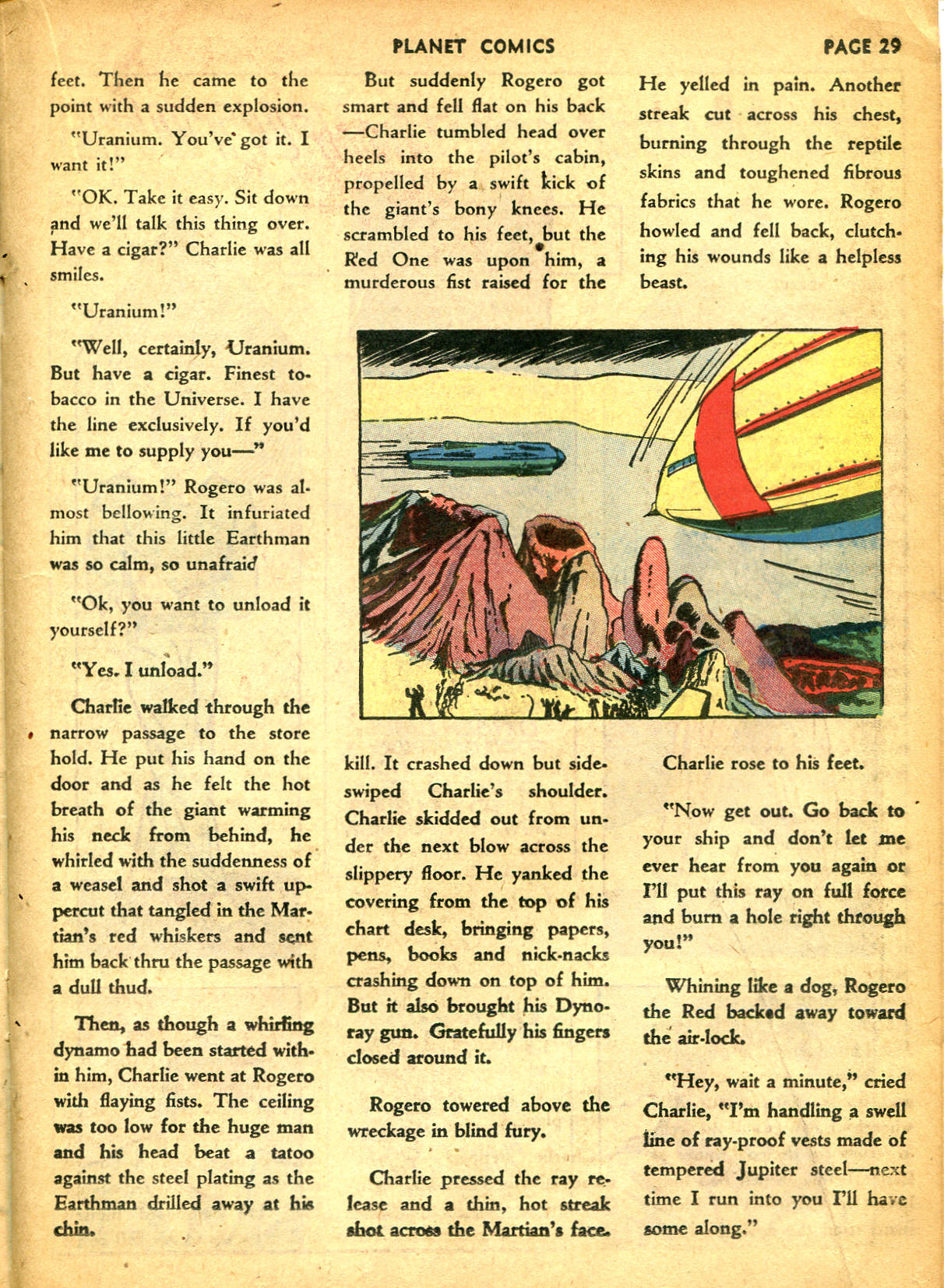 Planet Comics #10 (Fiction House), page 31. Public domain (US).