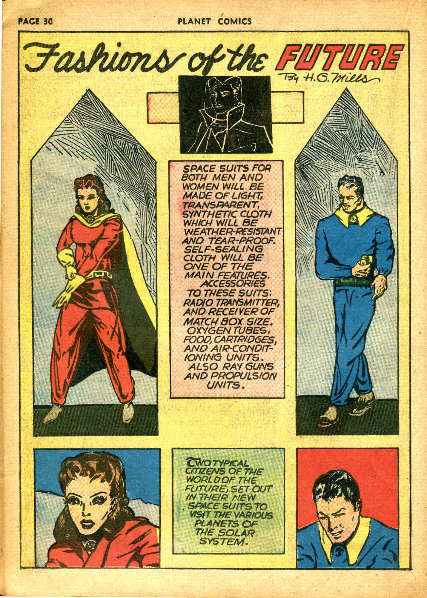 Planet Comics #10 (Fiction House), page 32. Public domain (US).