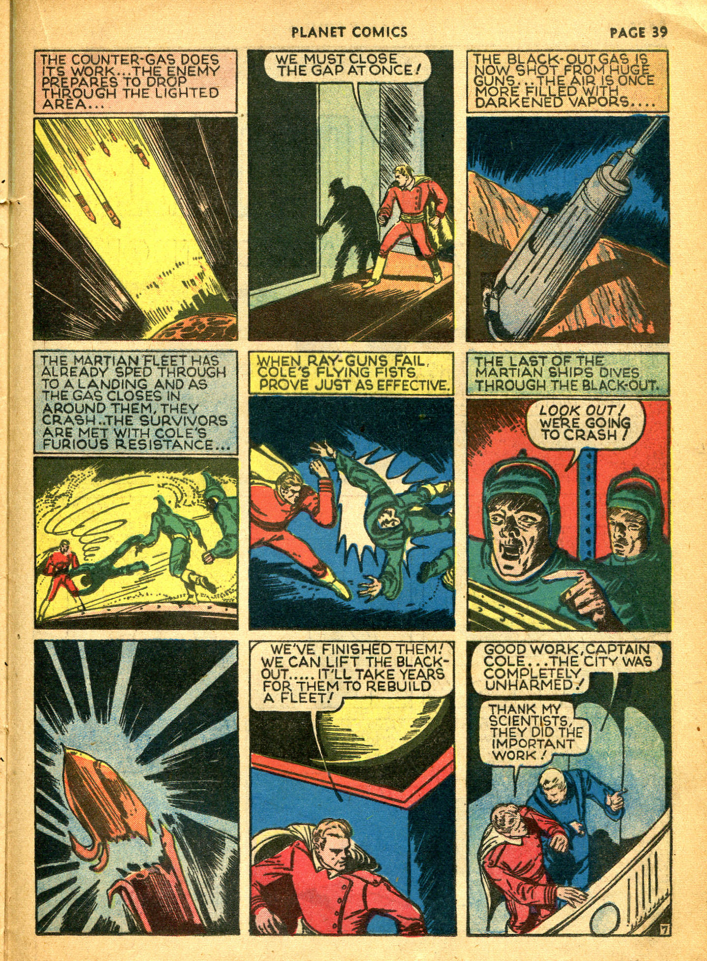 Planet Comics #10 (Fiction House), page 41. Public domain (US).