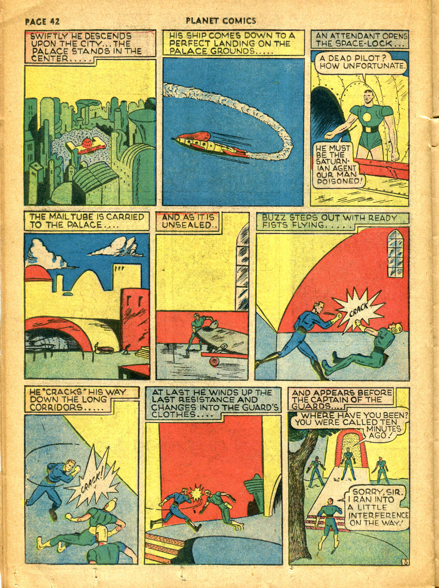 Planet Comics #10 (Fiction House), page 44. Public domain (US).