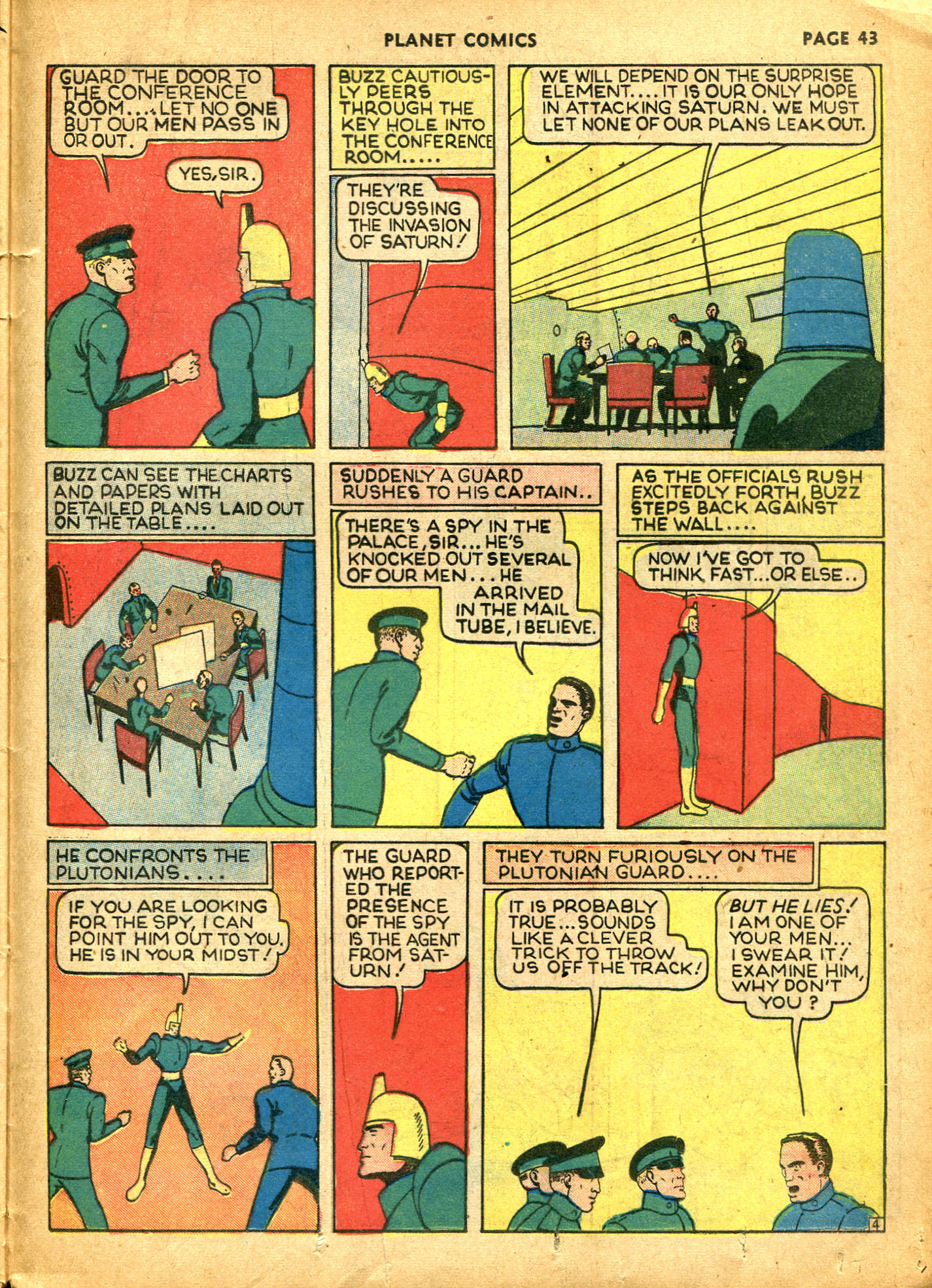 Planet Comics #10 (Fiction House), page 45. Public domain (US).