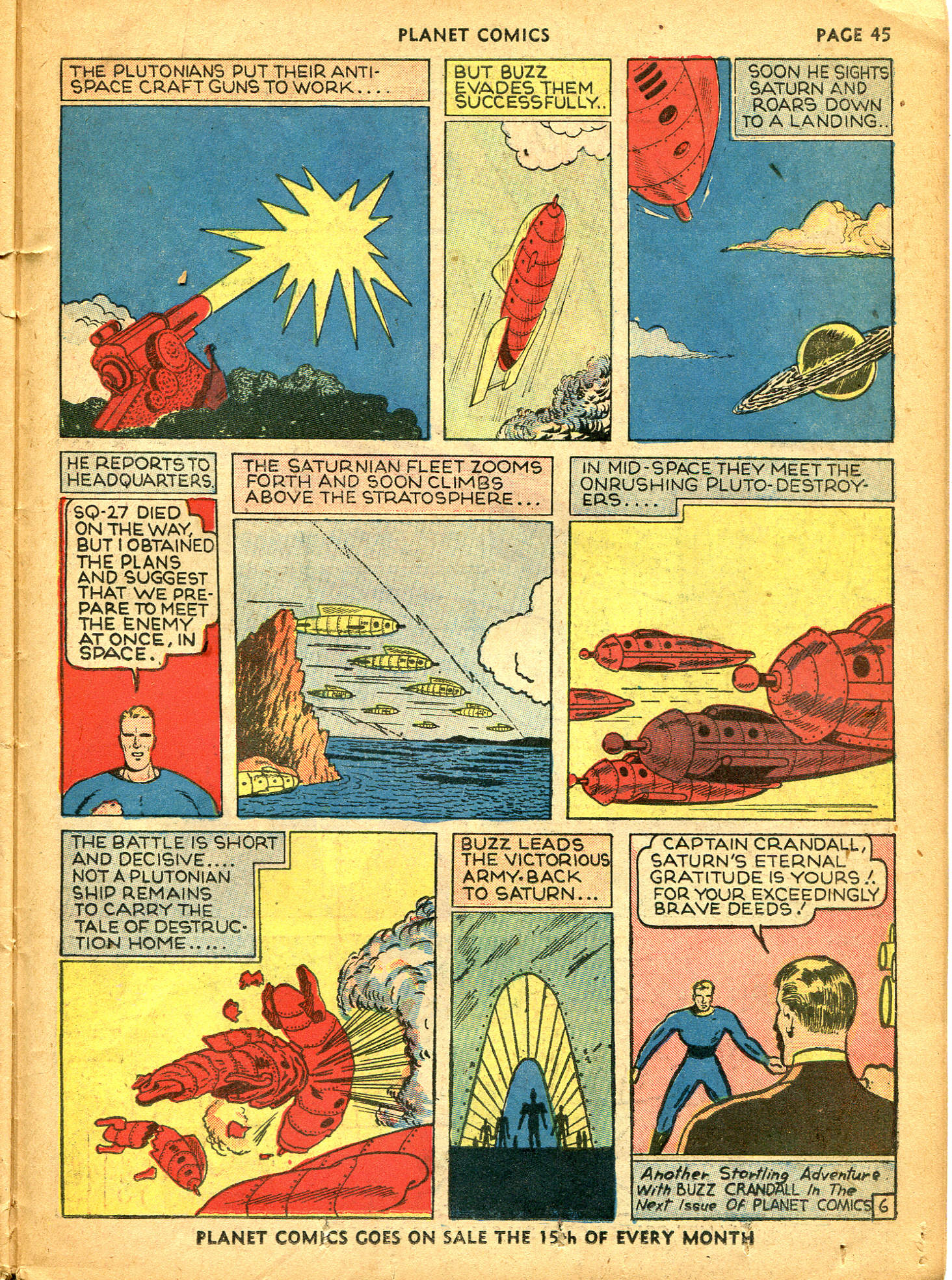 Planet Comics #10 (Fiction House), page 47. Public domain (US).
