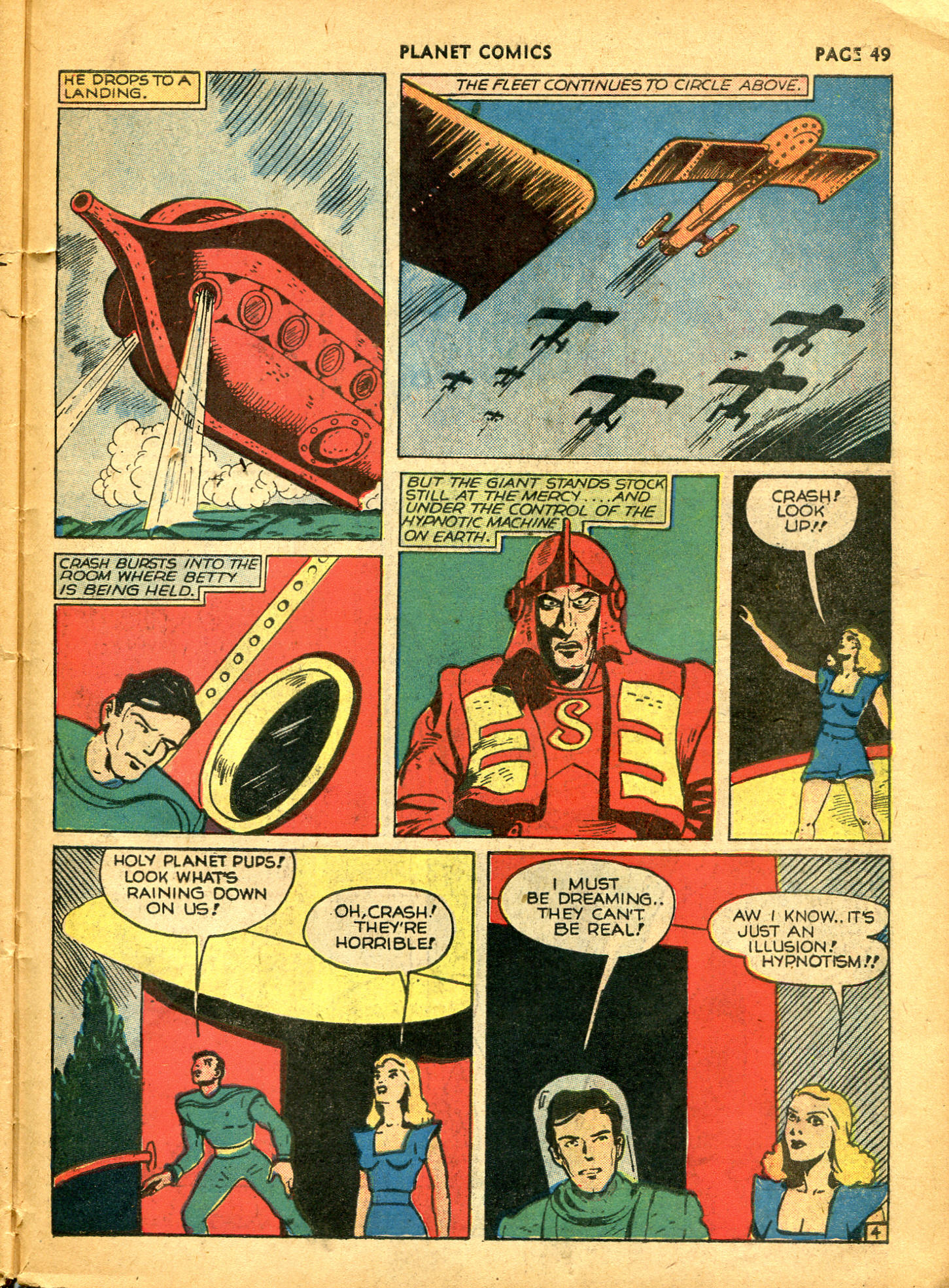Planet Comics #10 (Fiction House), page 51. Public domain (US).