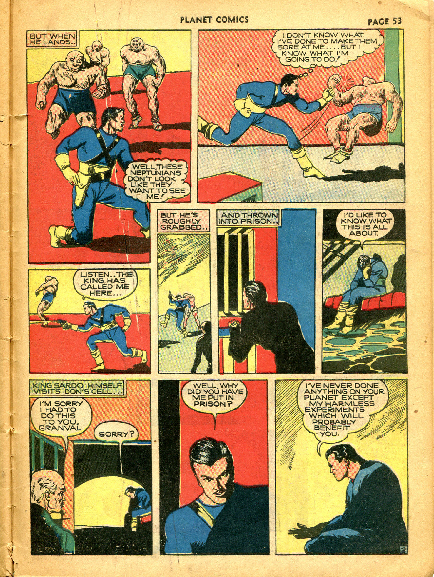 Planet Comics #10 (Fiction House), page 55. Public domain (US).