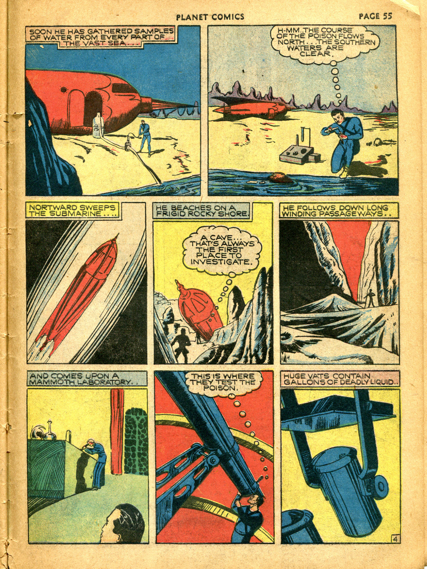Planet Comics #10 (Fiction House), page 57. Public domain (US).