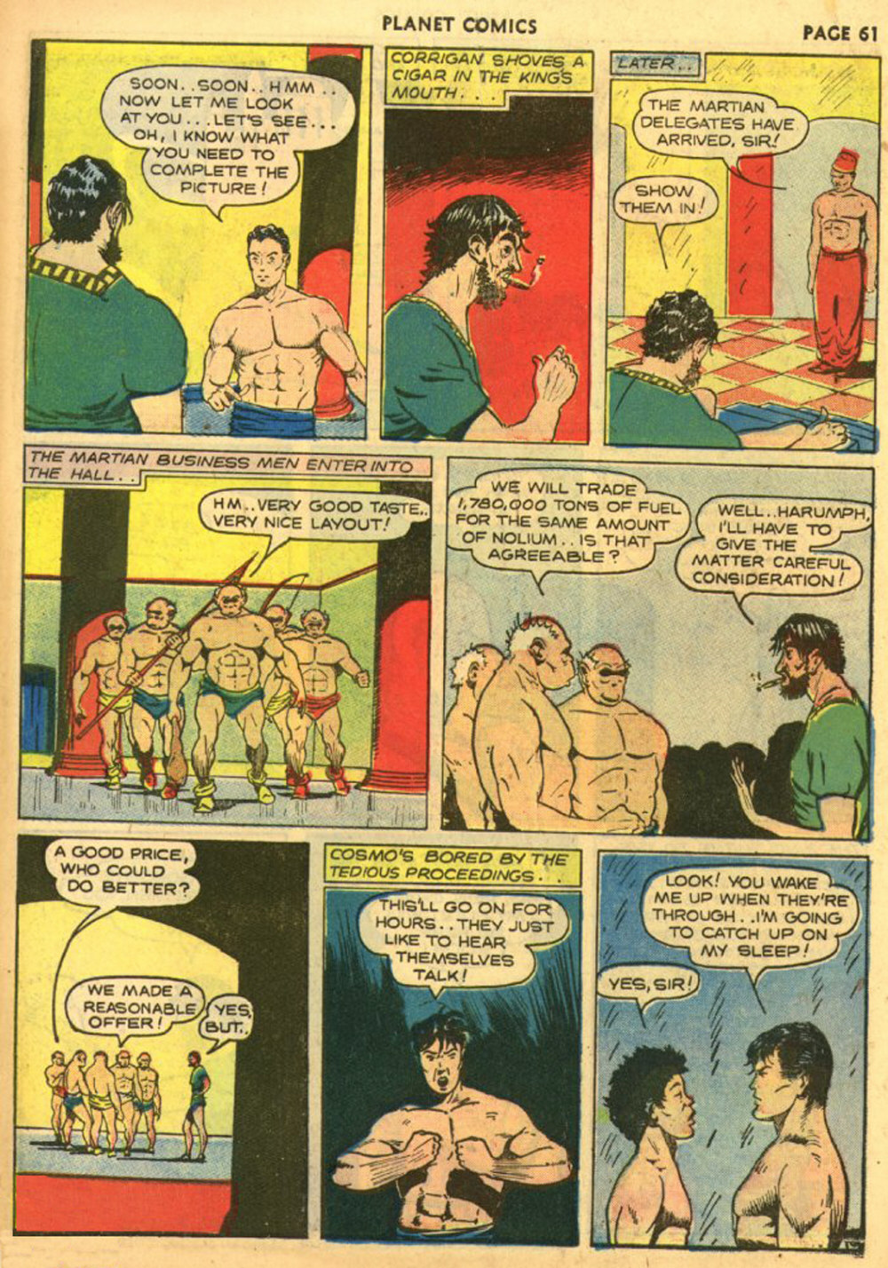 Planet Comics #10 (Fiction House), page 63. Public domain (US).