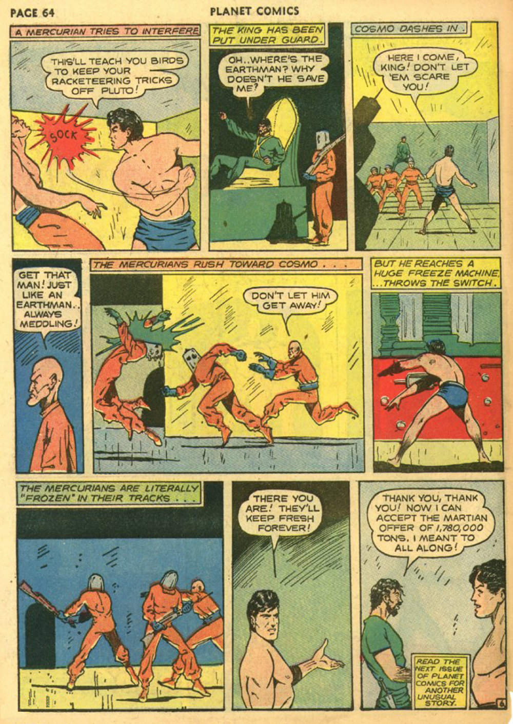 Planet Comics #10 (Fiction House), page 66. Public domain (US).
