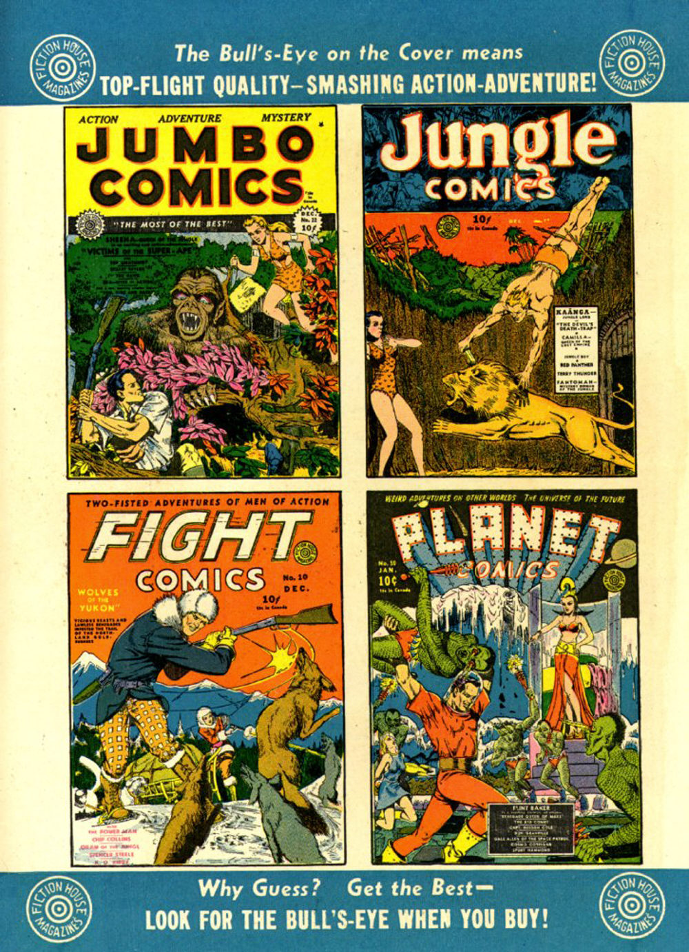 Planet Comics #10 (Fiction House), page 67. Public domain (US).