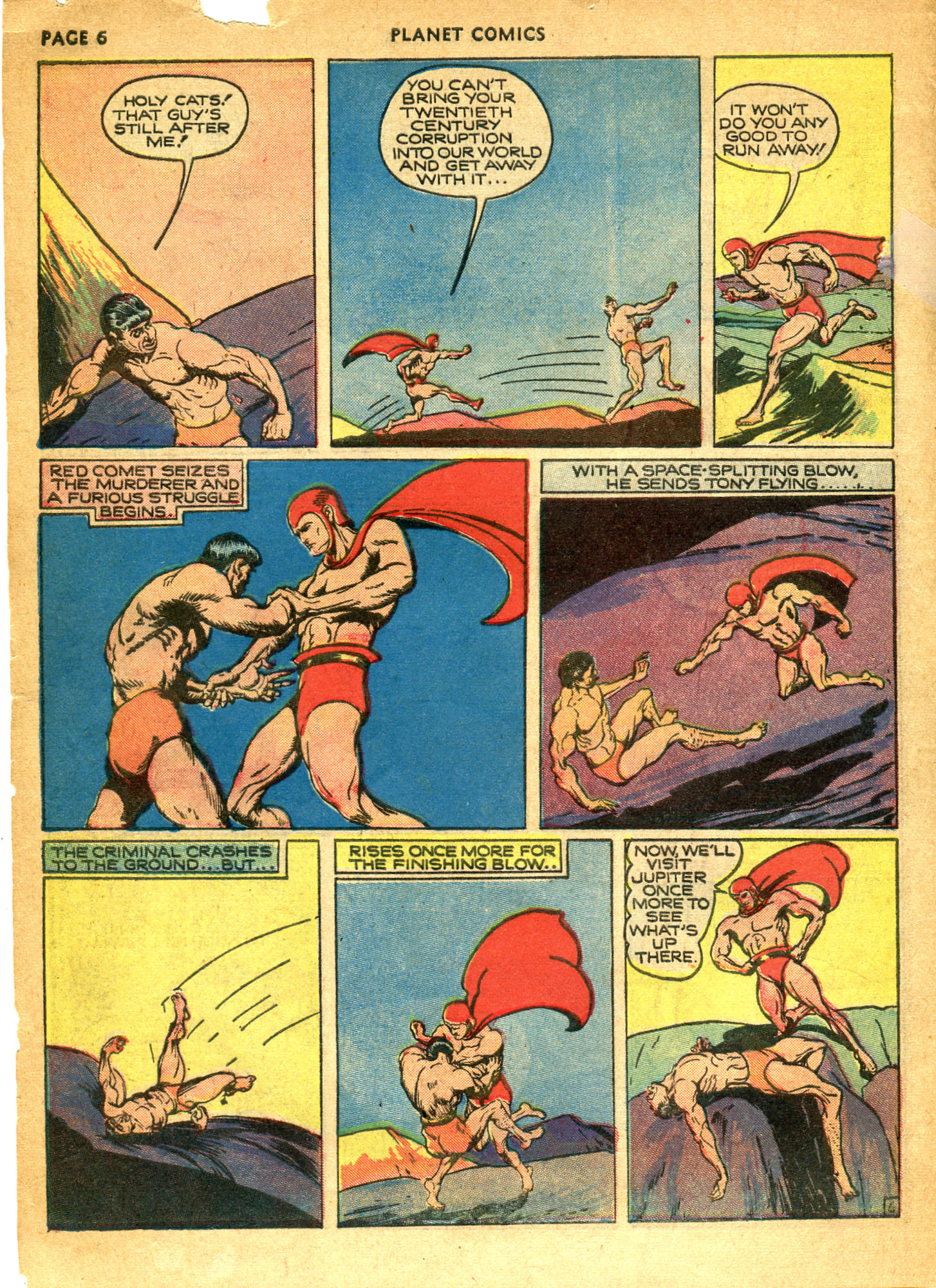 Planet Comics #10 (Fiction House), page 8. Public domain (US).