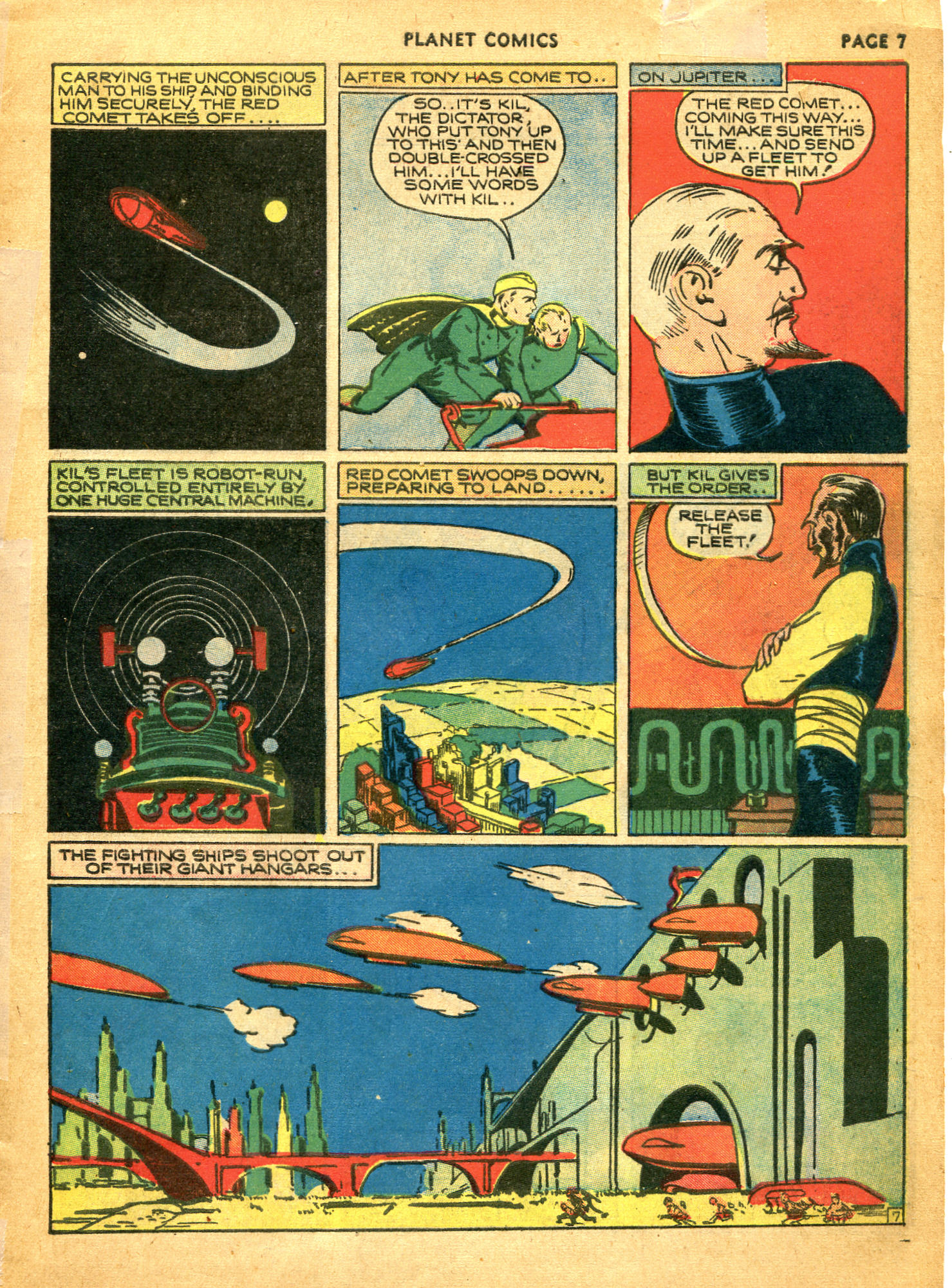 Planet Comics #10 (Fiction House), page 9. Public domain (US).