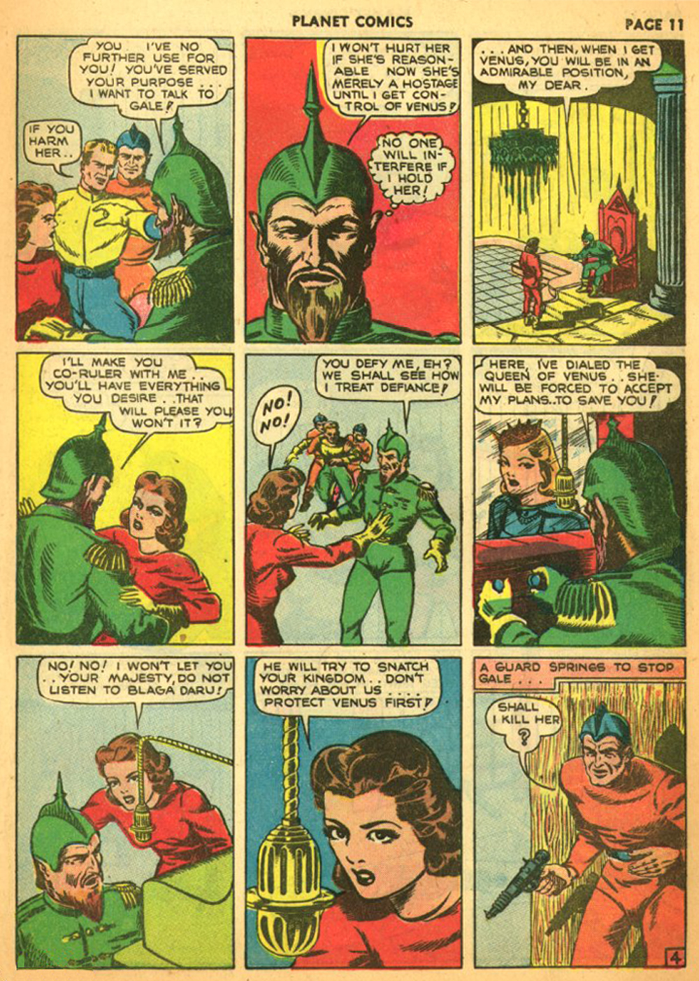 Planet Comics #11 (Fiction House), page 14. Public domain (US).