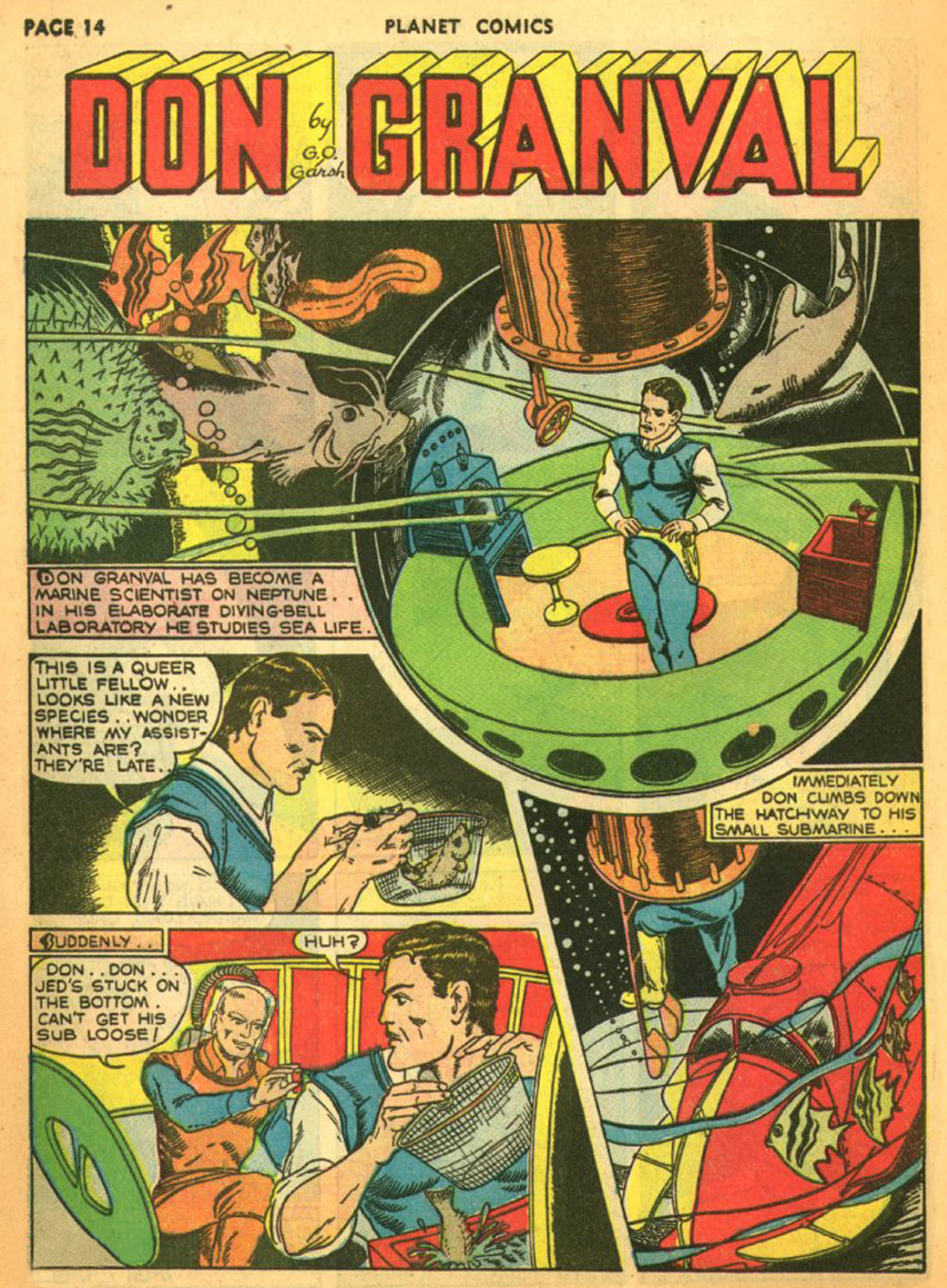 Planet Comics #11 (Fiction House), page 17. Public domain (US).