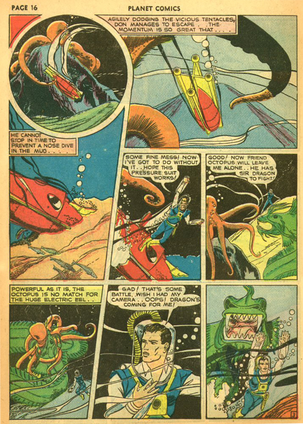 Planet Comics #11 (Fiction House), page 19. Public domain (US).