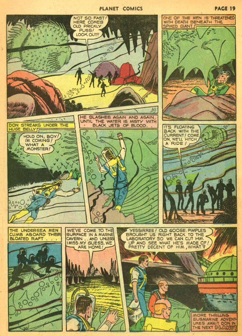 Planet Comics #11 (Fiction House), page 22. Public domain (US).