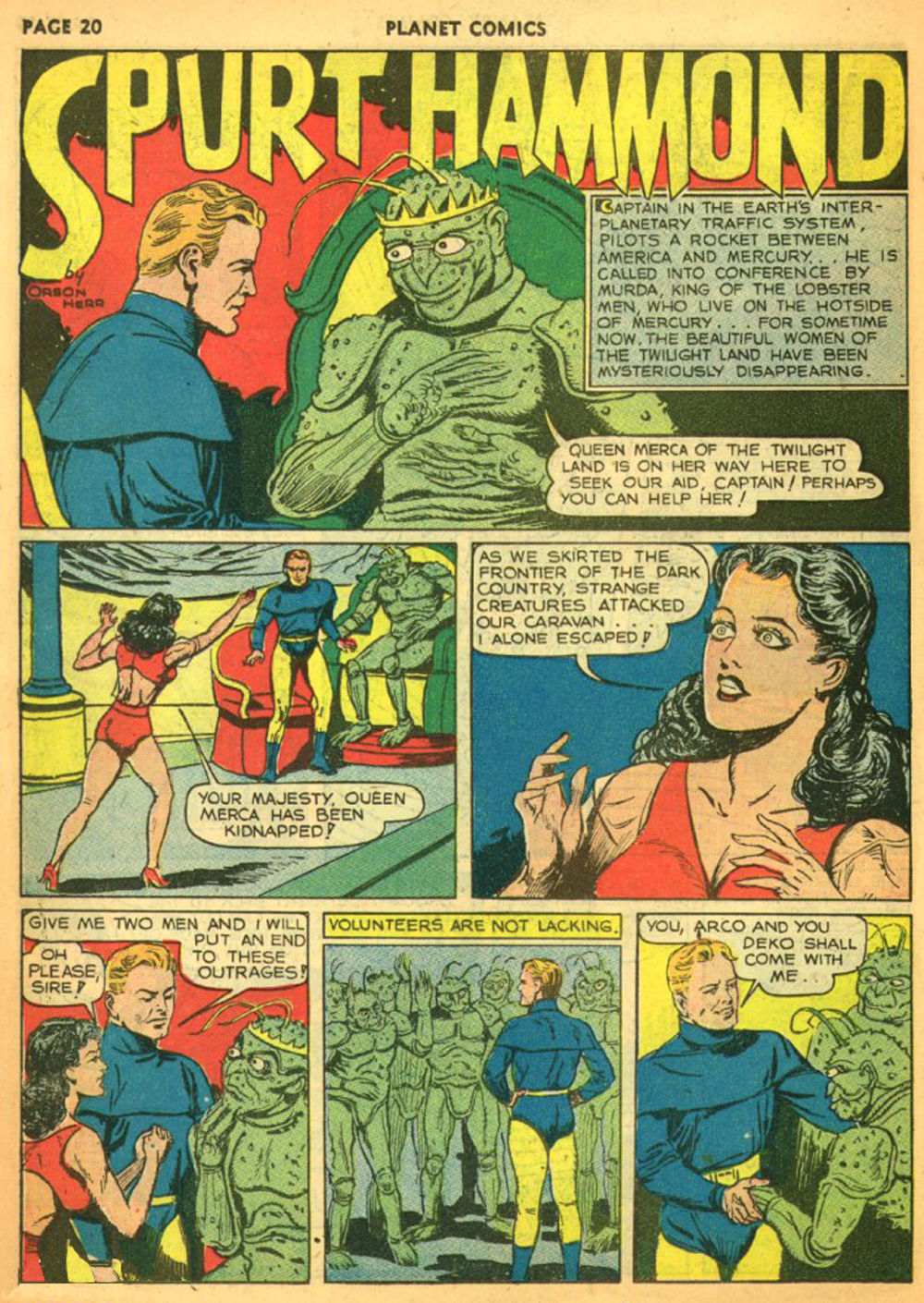 Planet Comics #11 (Fiction House), page 23. Public domain (US).