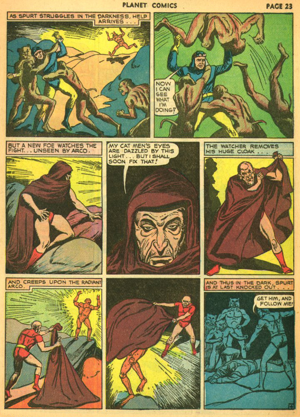 Planet Comics #11 (Fiction House), page 26. Public domain (US).