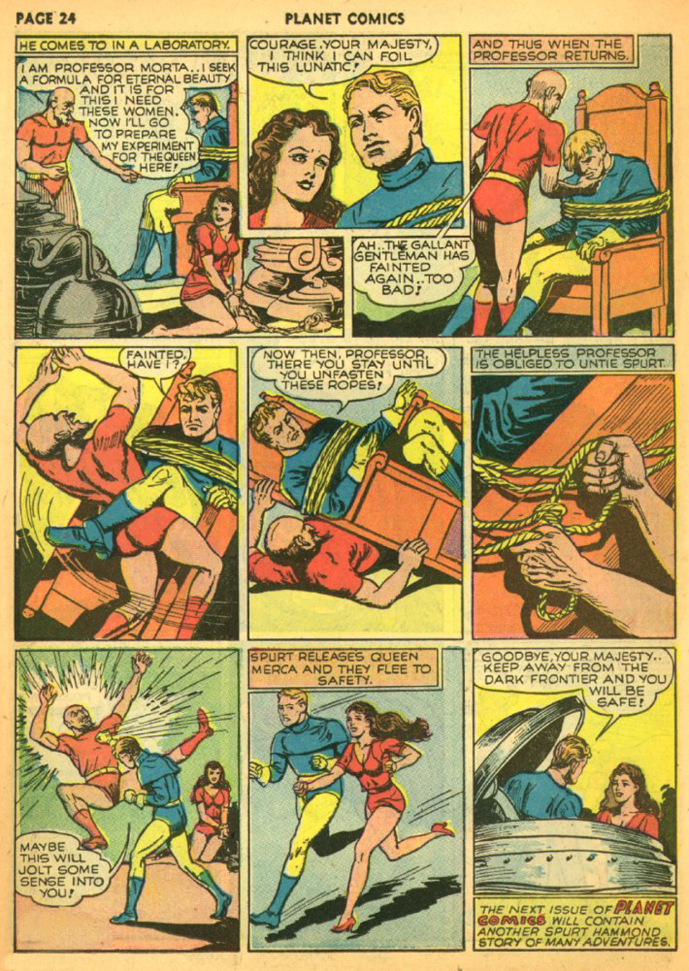 Planet Comics #11 (Fiction House), page 27. Public domain (US).
