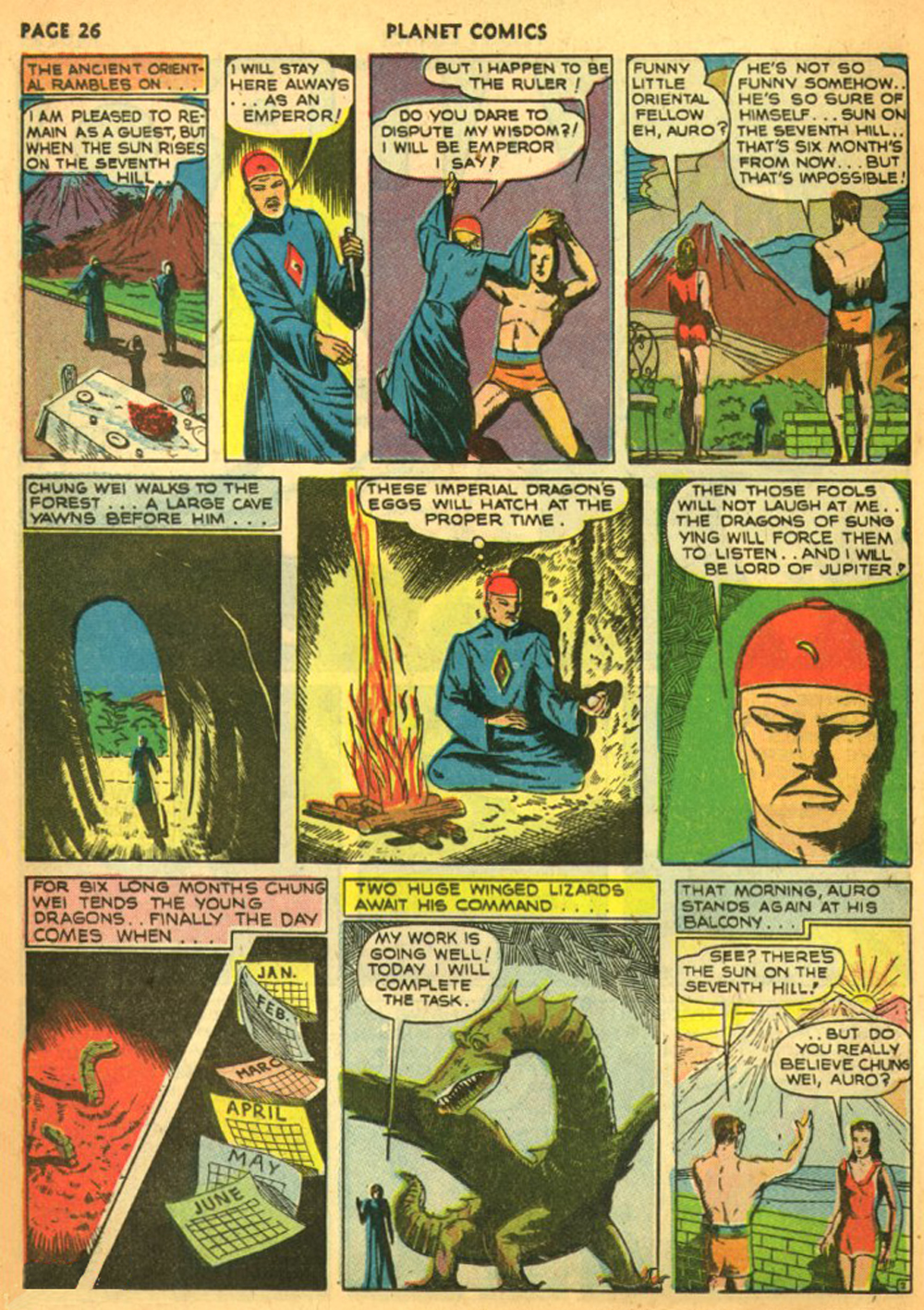 Planet Comics #11 (Fiction House), page 29. Public domain (US).