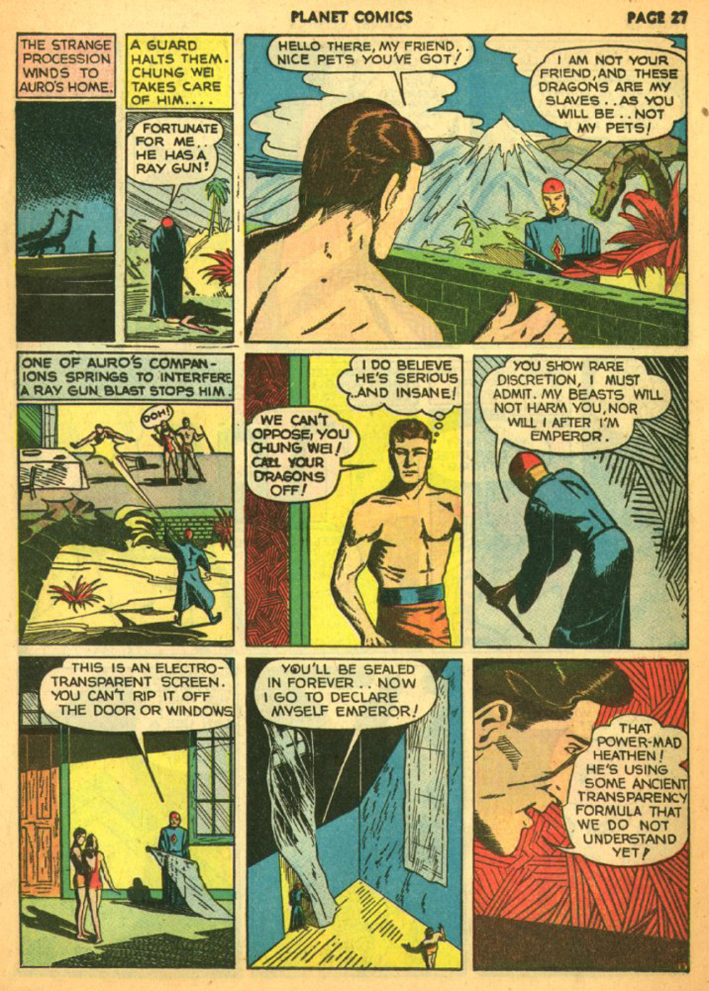 Planet Comics #11 (Fiction House), page 30. Public domain (US).