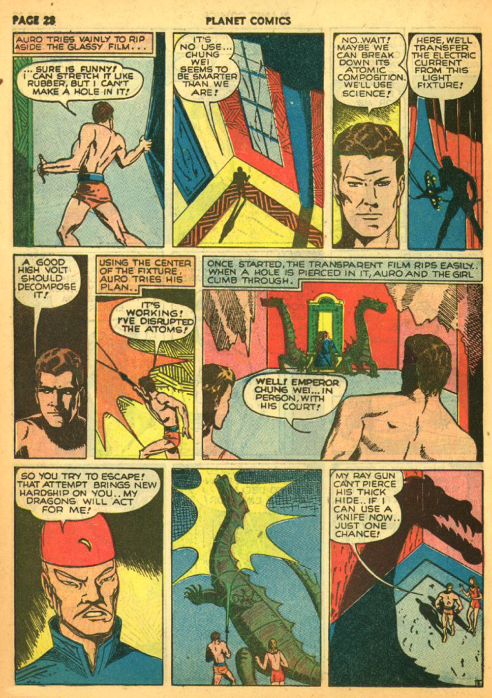 Planet Comics #11 (Fiction House), page 31. Public domain (US).