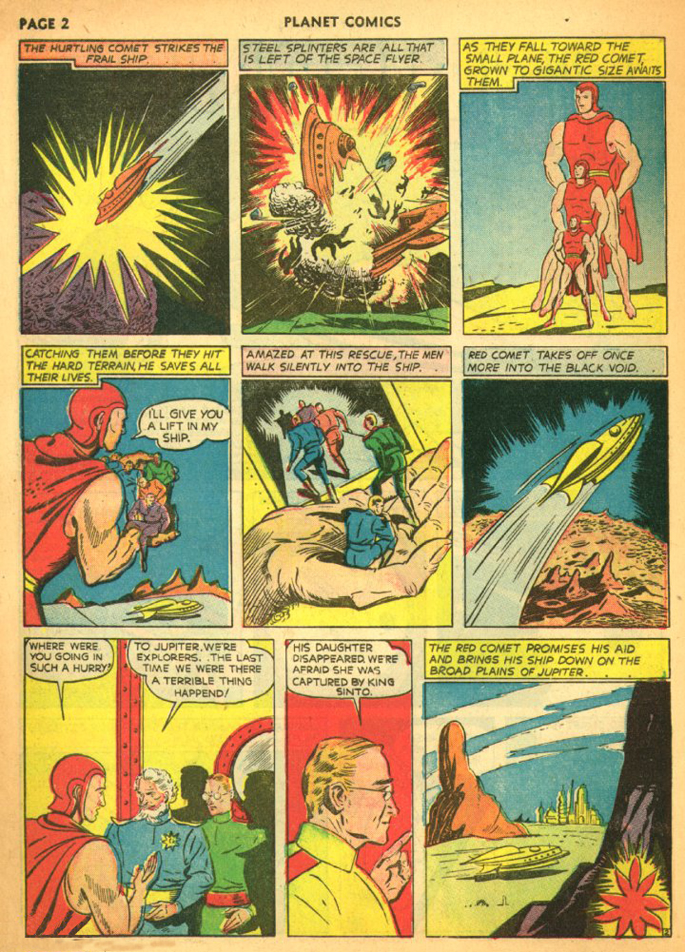 Planet Comics #11 (Fiction House), page 5. Public domain (US).