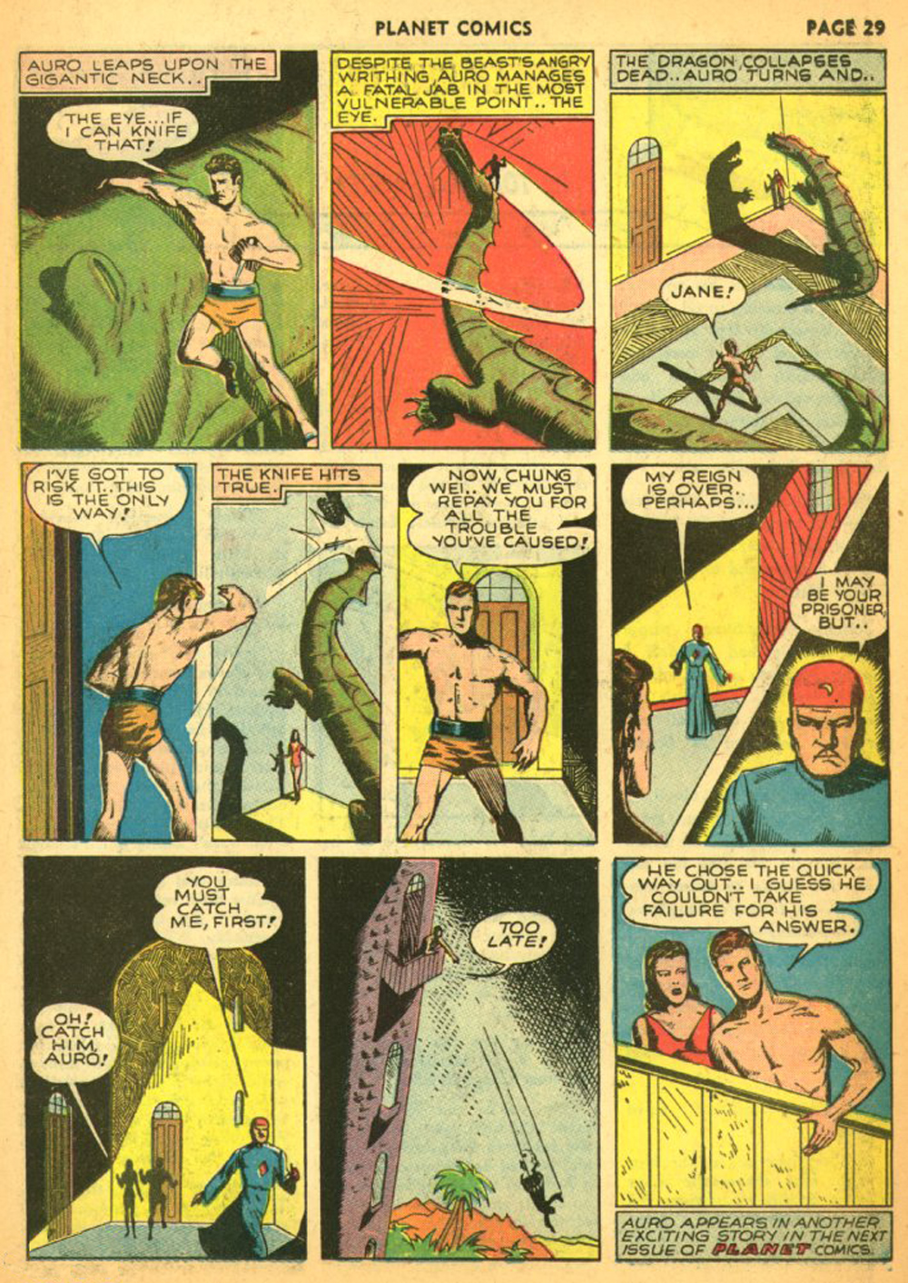 Planet Comics #11 (Fiction House), page 32. Public domain (US).
