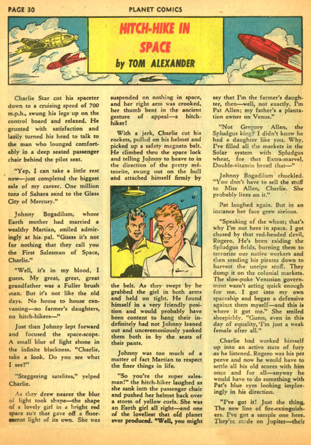 Planet Comics #11 (Fiction House), page 33. Public domain (US).
