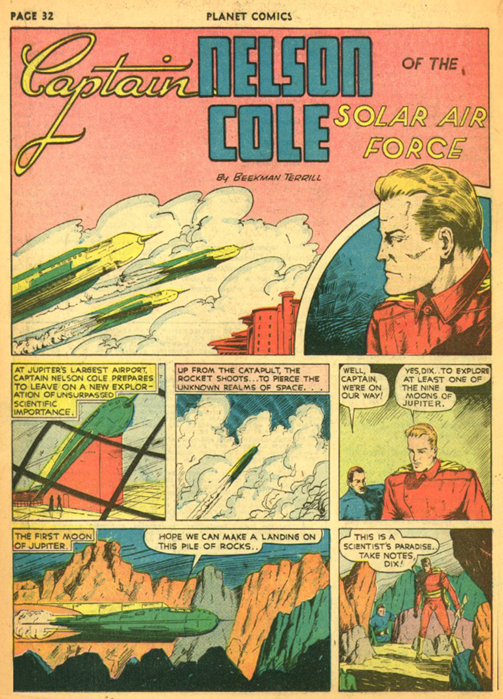Planet Comics #11 (Fiction House), page 35. Public domain (US).