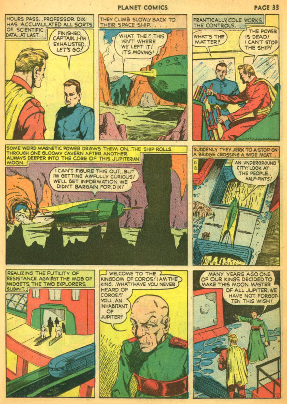 Planet Comics #11 (Fiction House), page 36. Public domain (US).