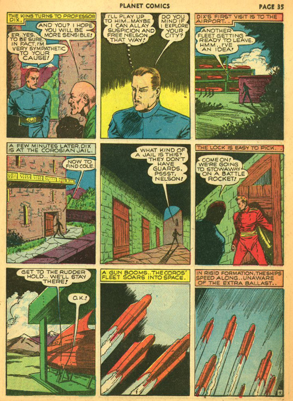 Planet Comics #11 (Fiction House), page 38. Public domain (US).