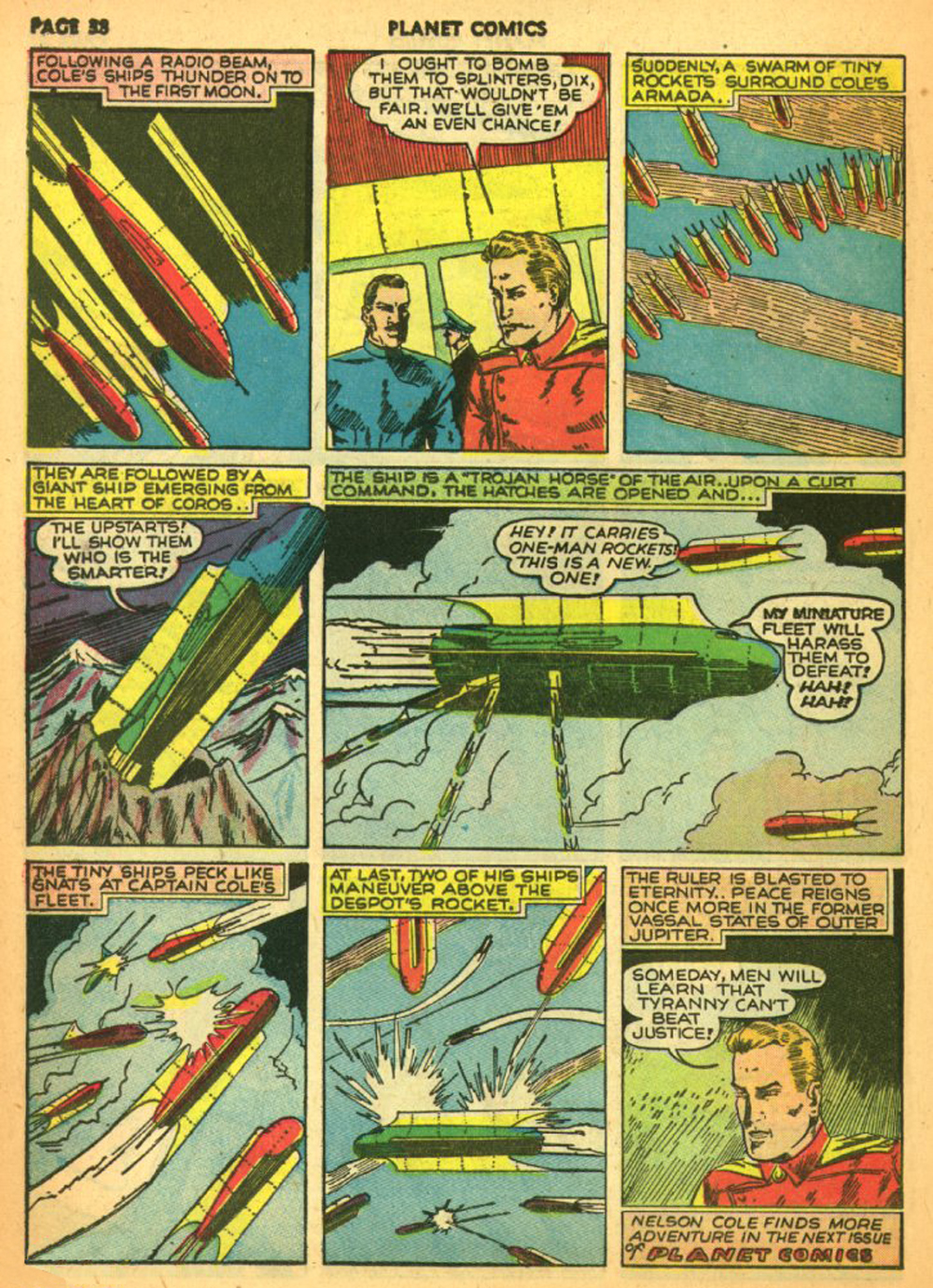 Planet Comics #11 (Fiction House), page 41. Public domain (US).