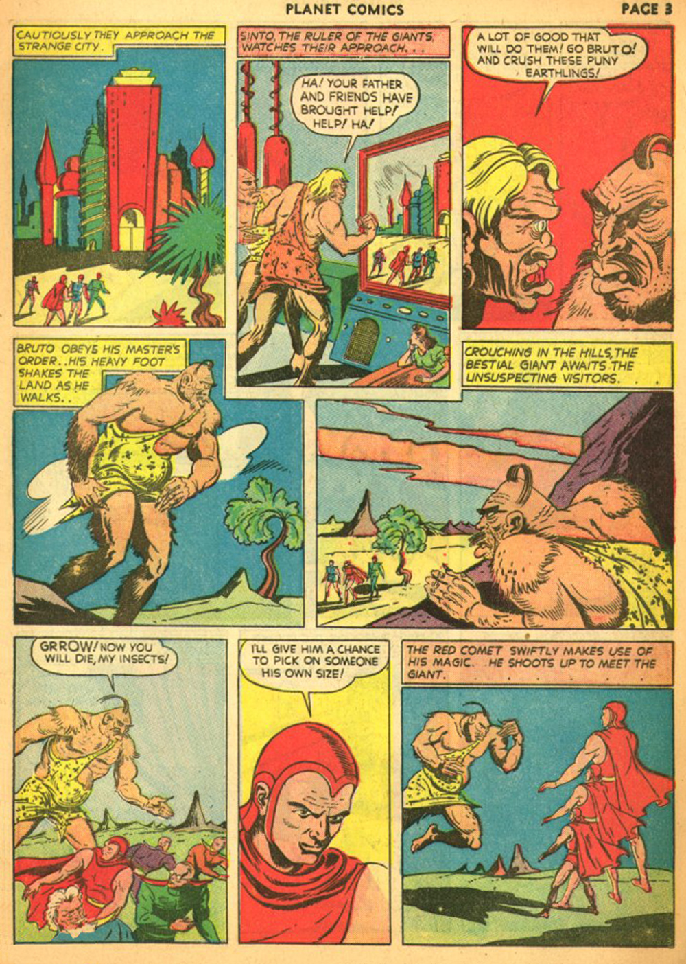 Planet Comics #11 (Fiction House), page 6. Public domain (US).