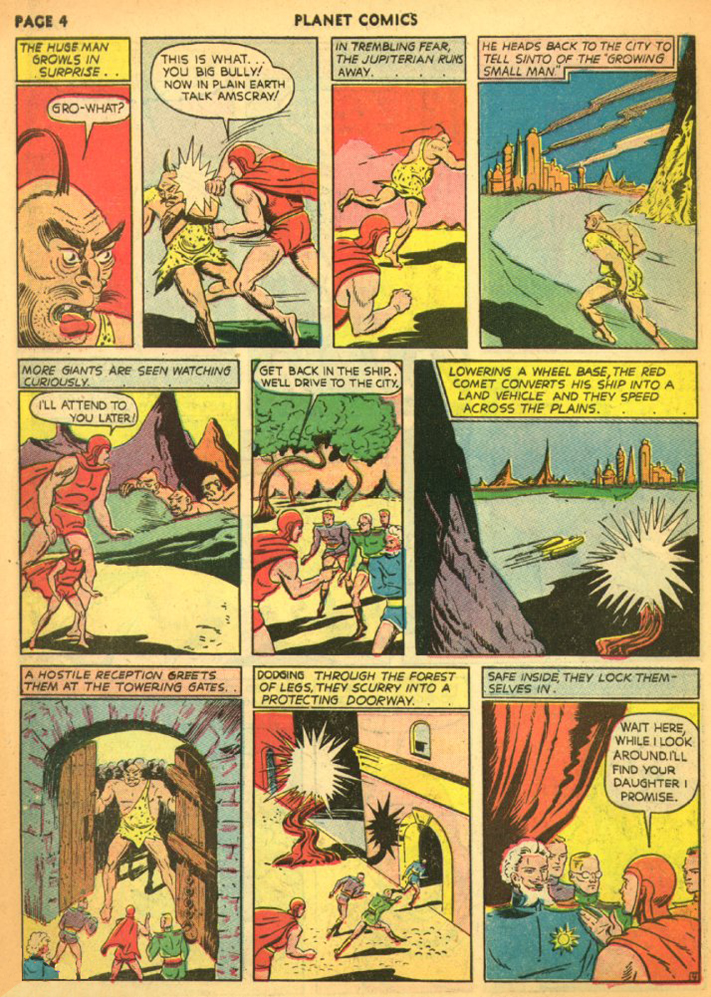 Planet Comics #11 (Fiction House), page 7. Public domain (US).