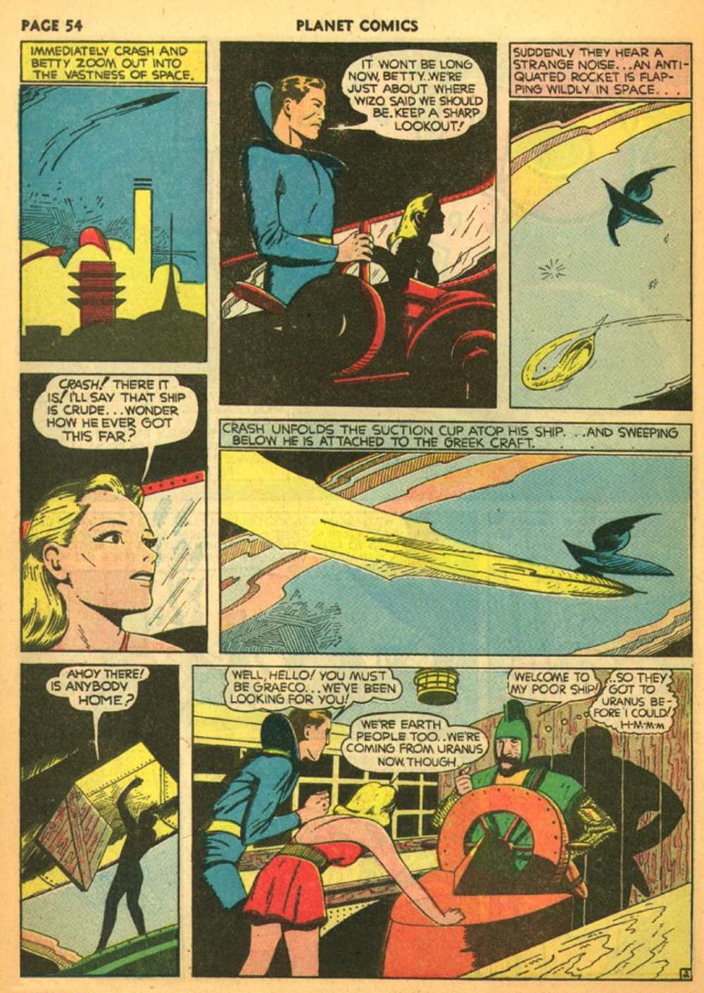 Planet Comics #11 (Fiction House), page 57. Public domain (US).