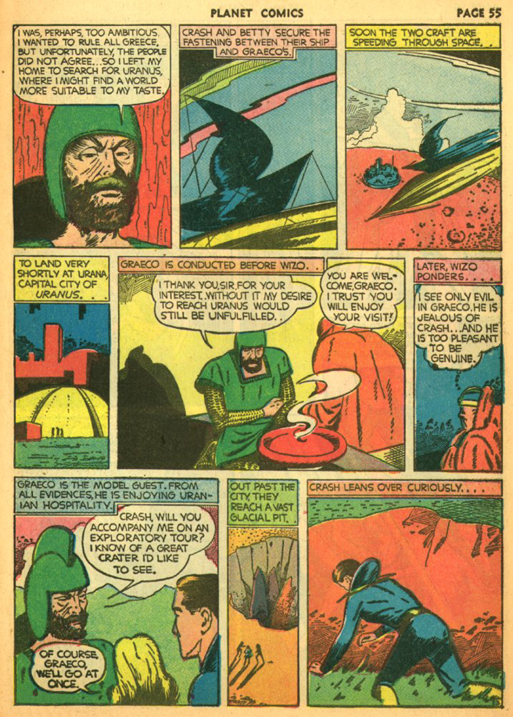 Planet Comics #11 (Fiction House), page 58. Public domain (US).