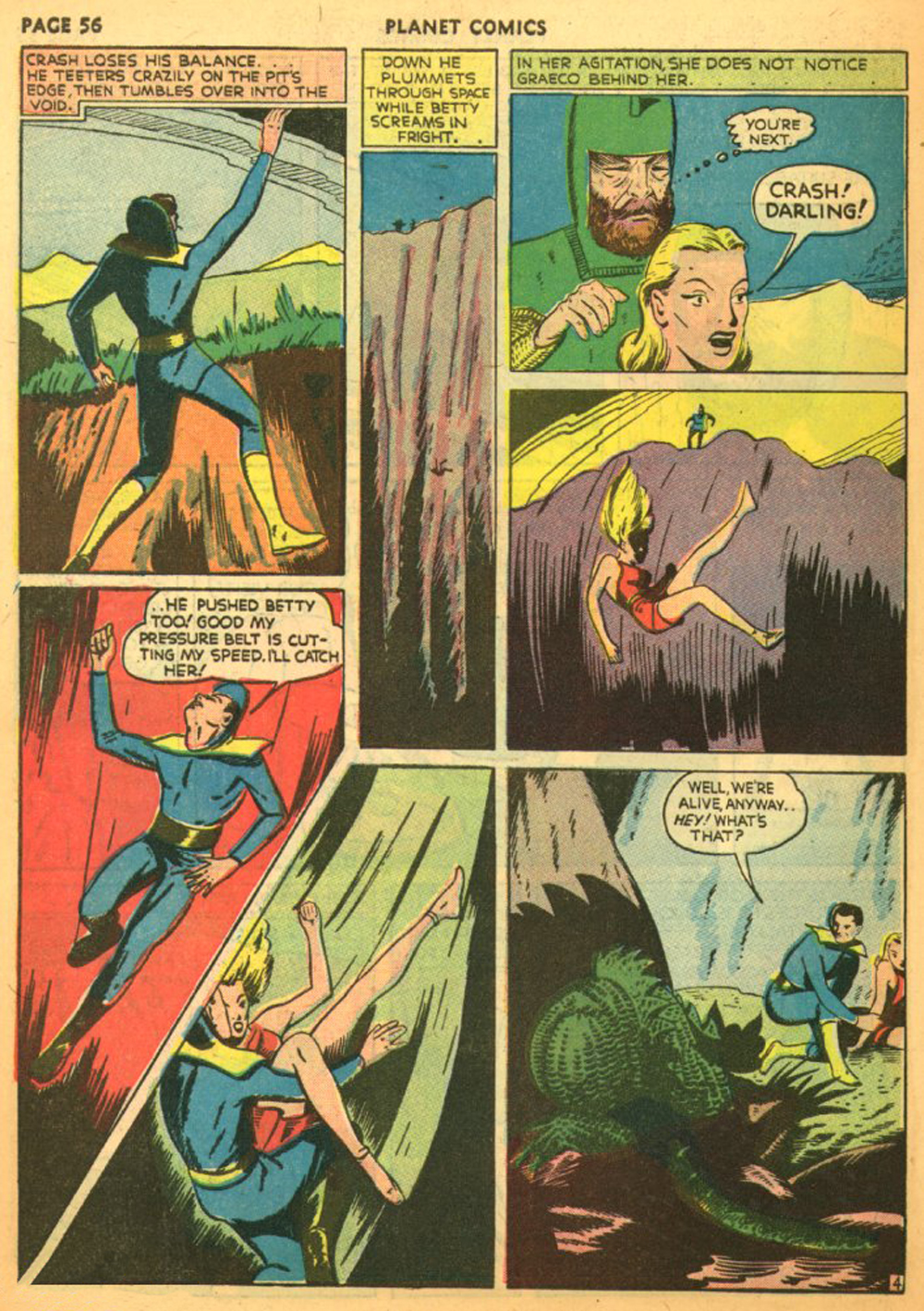 Planet Comics #11 (Fiction House), page 59. Public domain (US).