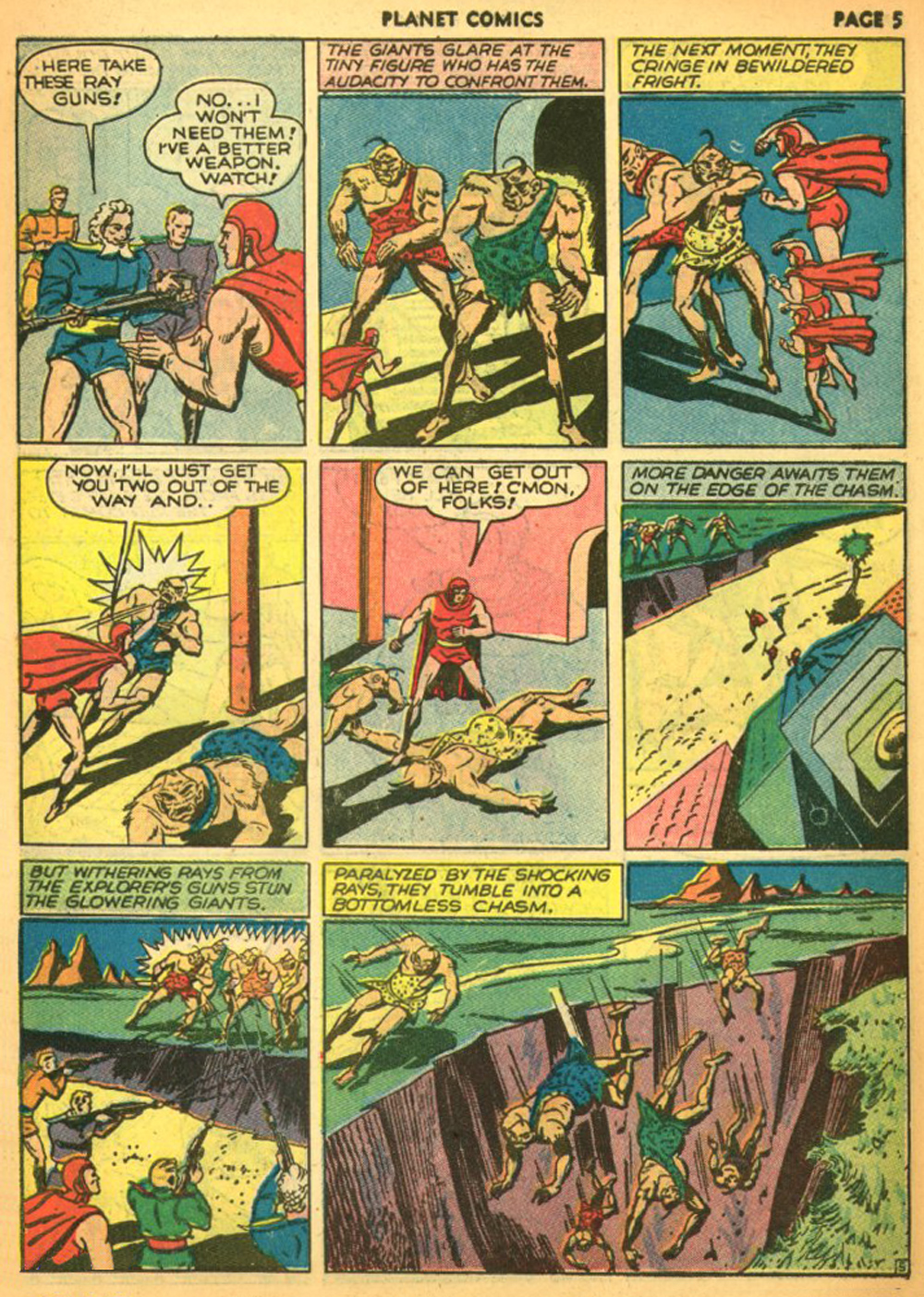 Planet Comics #11 (Fiction House), page 8. Public domain (US).