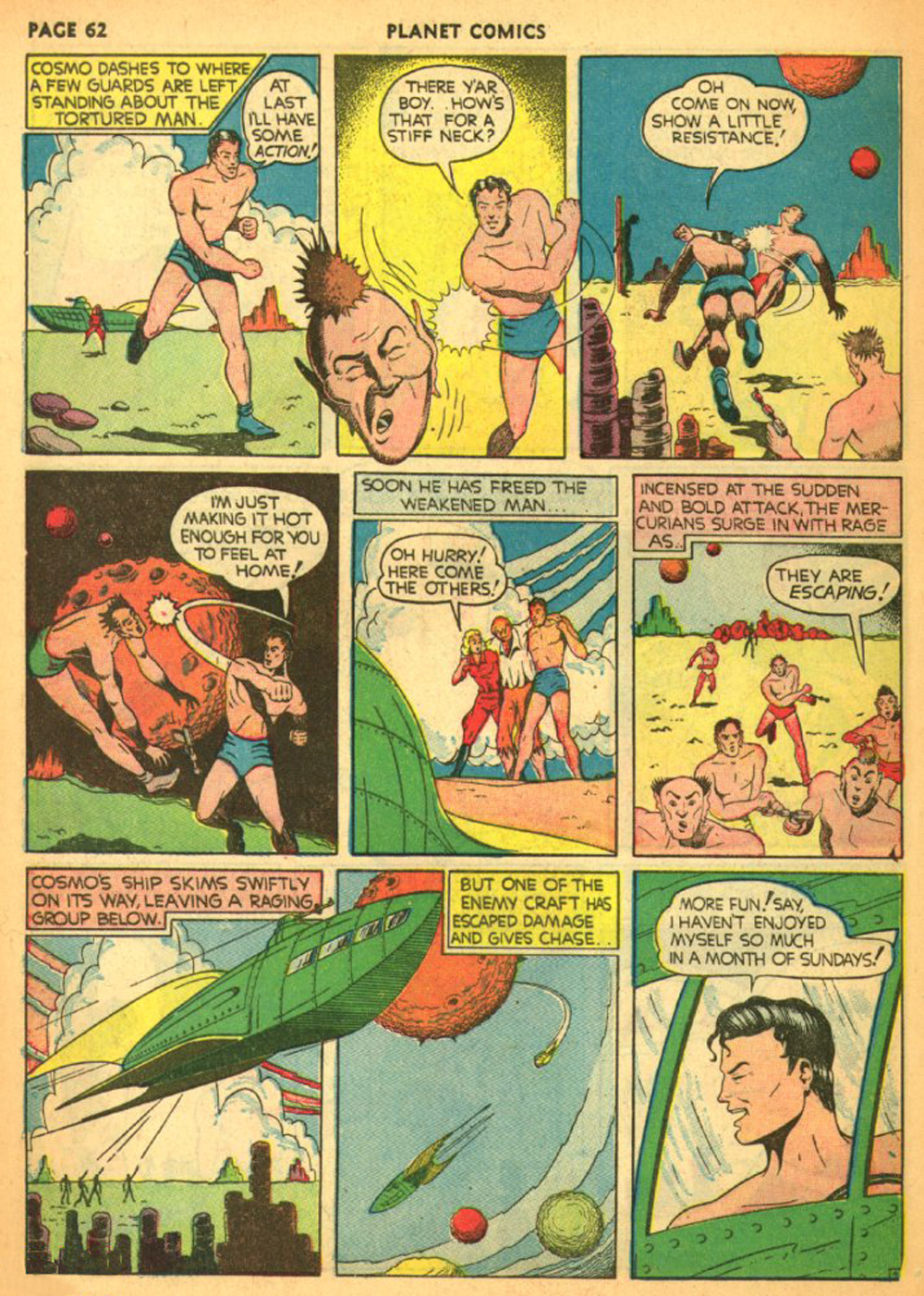 Planet Comics #11 (Fiction House), page 65. Public domain (US).