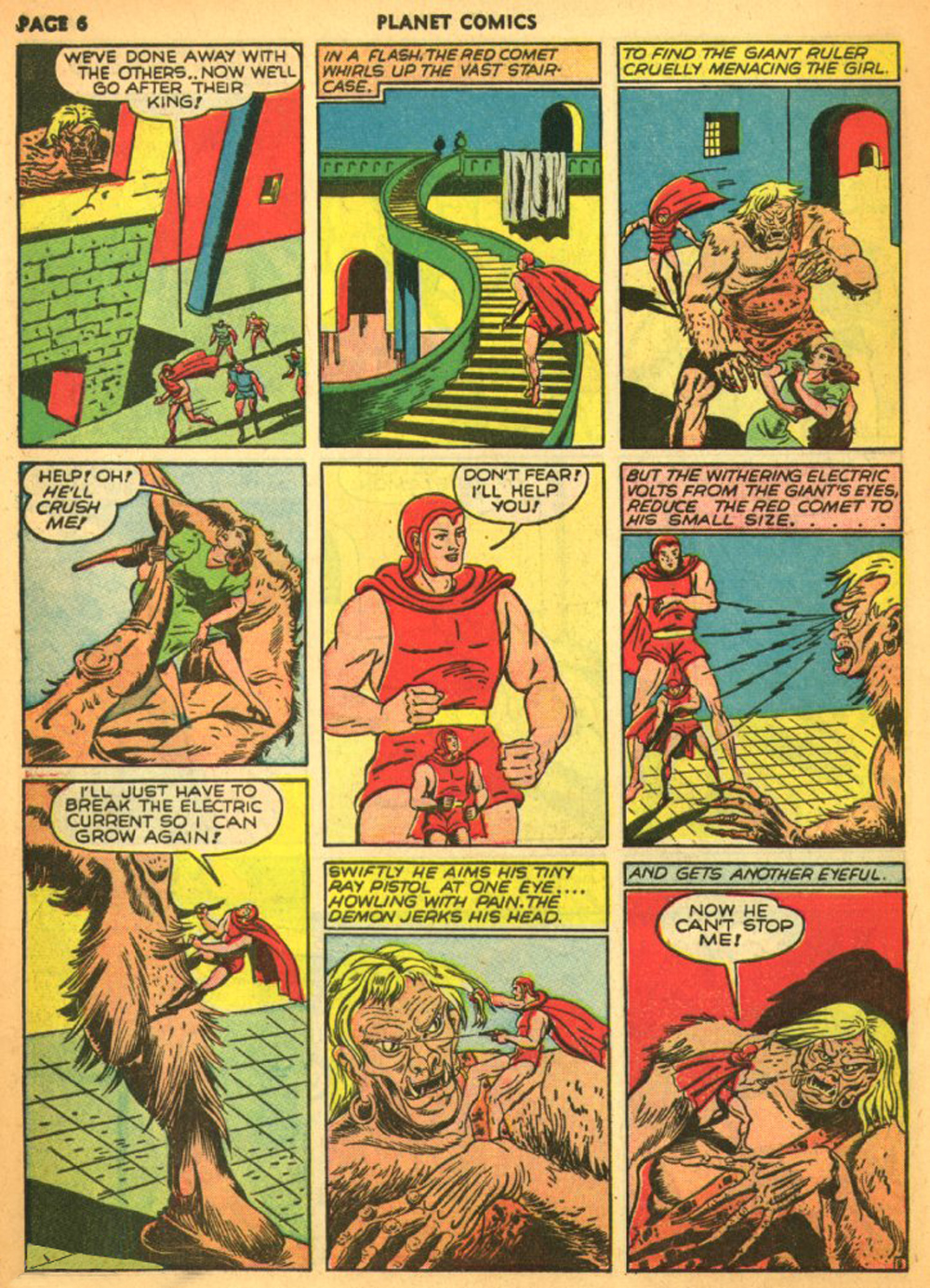 Planet Comics #11 (Fiction House), page 9. Public domain (US).