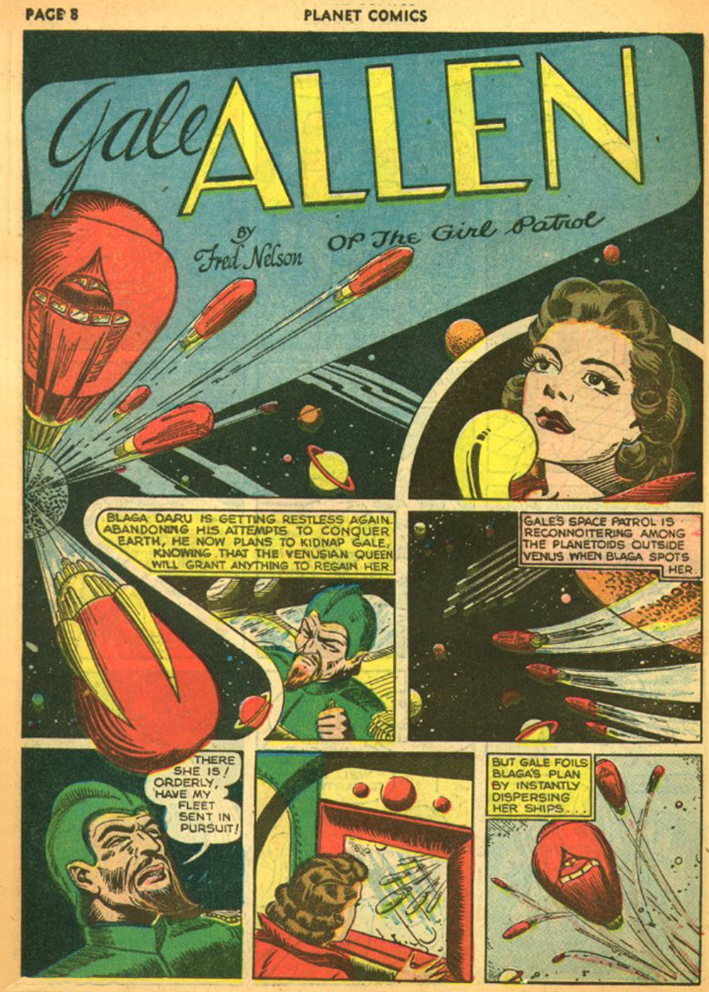 Planet Comics #11 (Fiction House), page 11. Public domain (US).