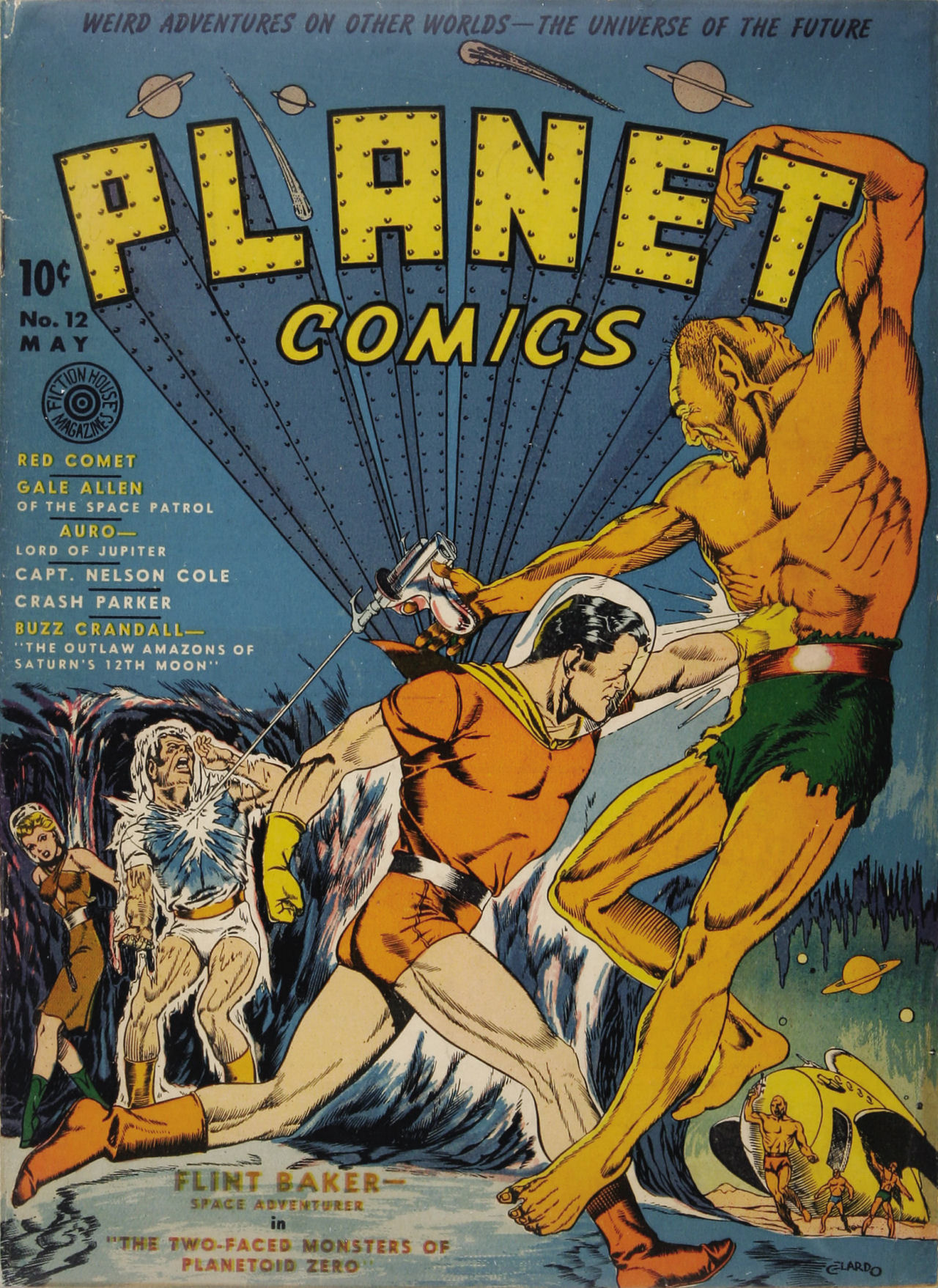 Planet Comics #12 (Fiction House), page 1. Public domain (US).