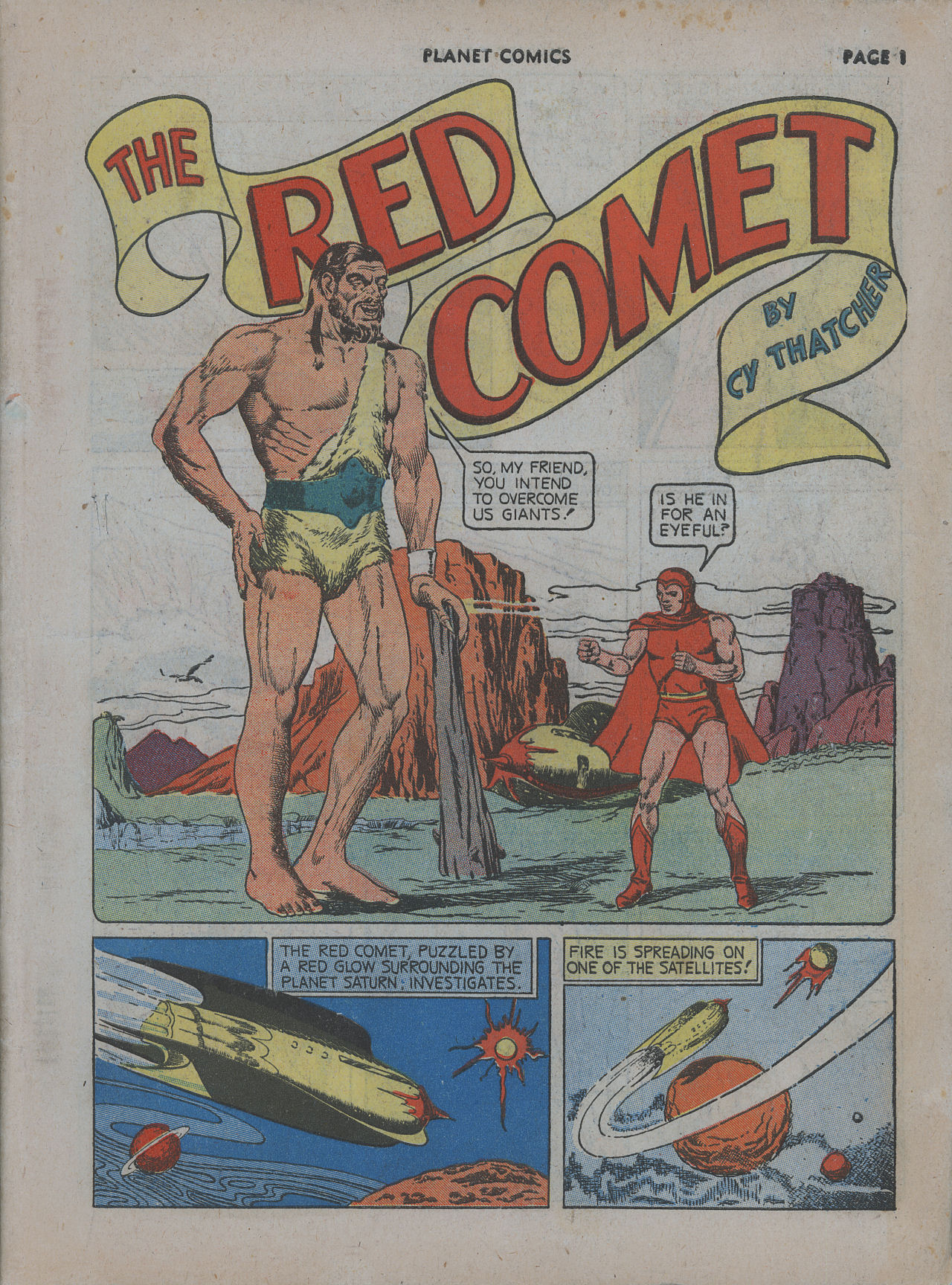 Planet Comics #12 (Fiction House), page 3. Public domain (US).