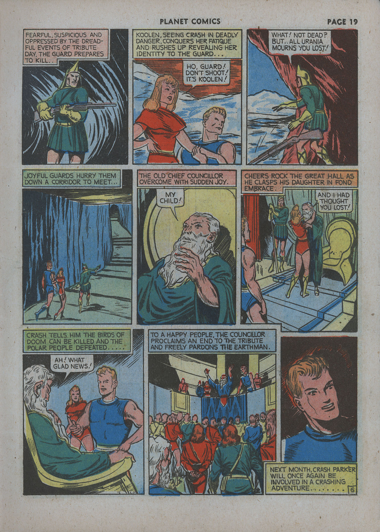 Planet Comics #12 (Fiction House), page 21. Public domain (US).