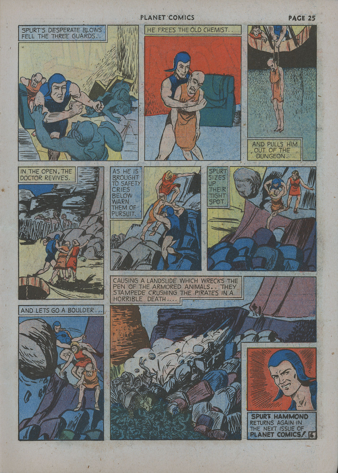 Planet Comics #12 (Fiction House), page 27. Public domain (US).