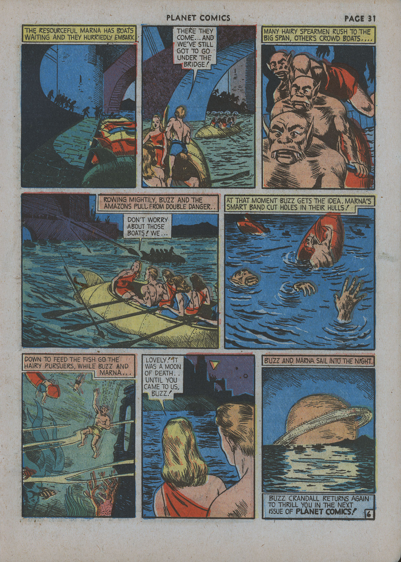 Planet Comics #12 (Fiction House), page 33. Public domain (US).