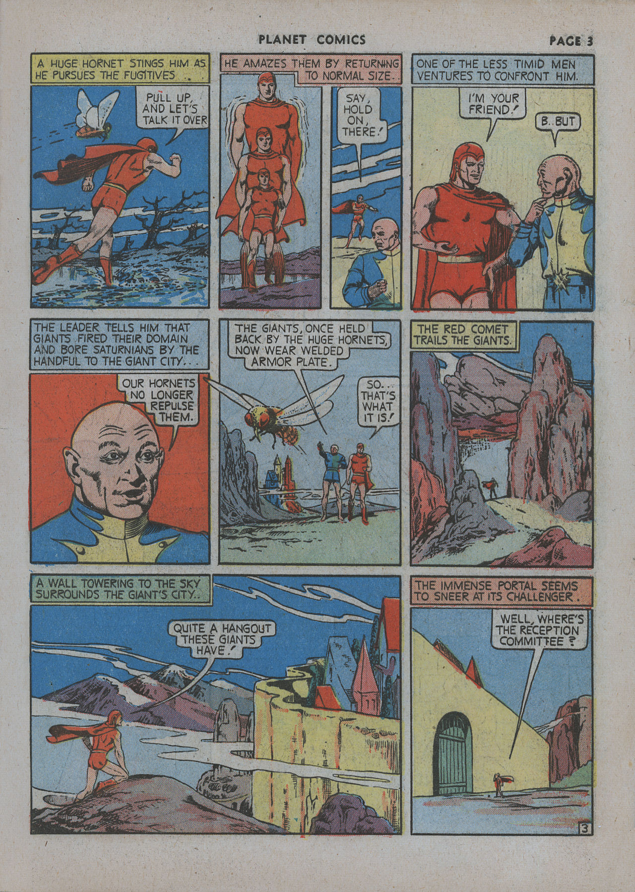 Planet Comics #12 (Fiction House), page 5. Public domain (US).