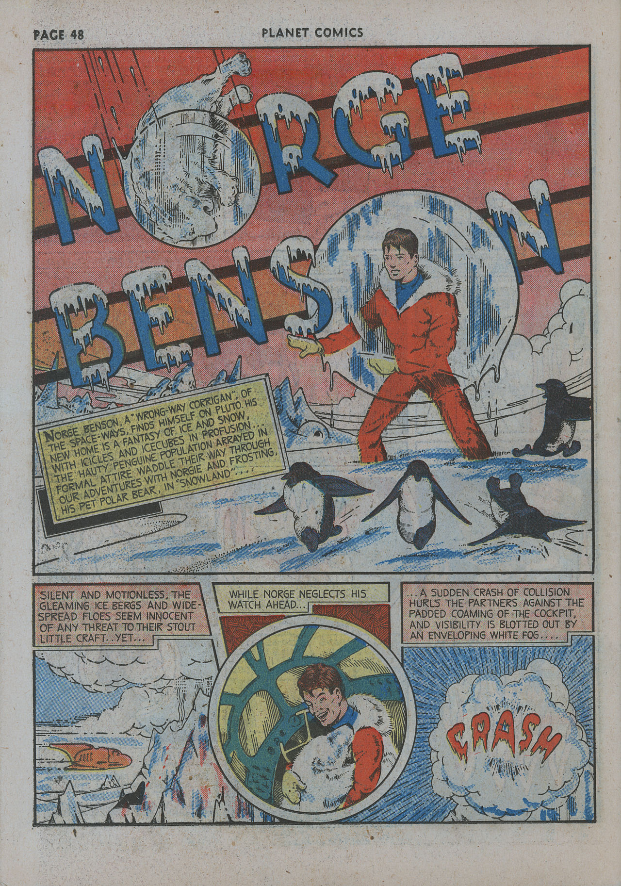 Planet Comics #12 (Fiction House), page 50. Public domain (US).