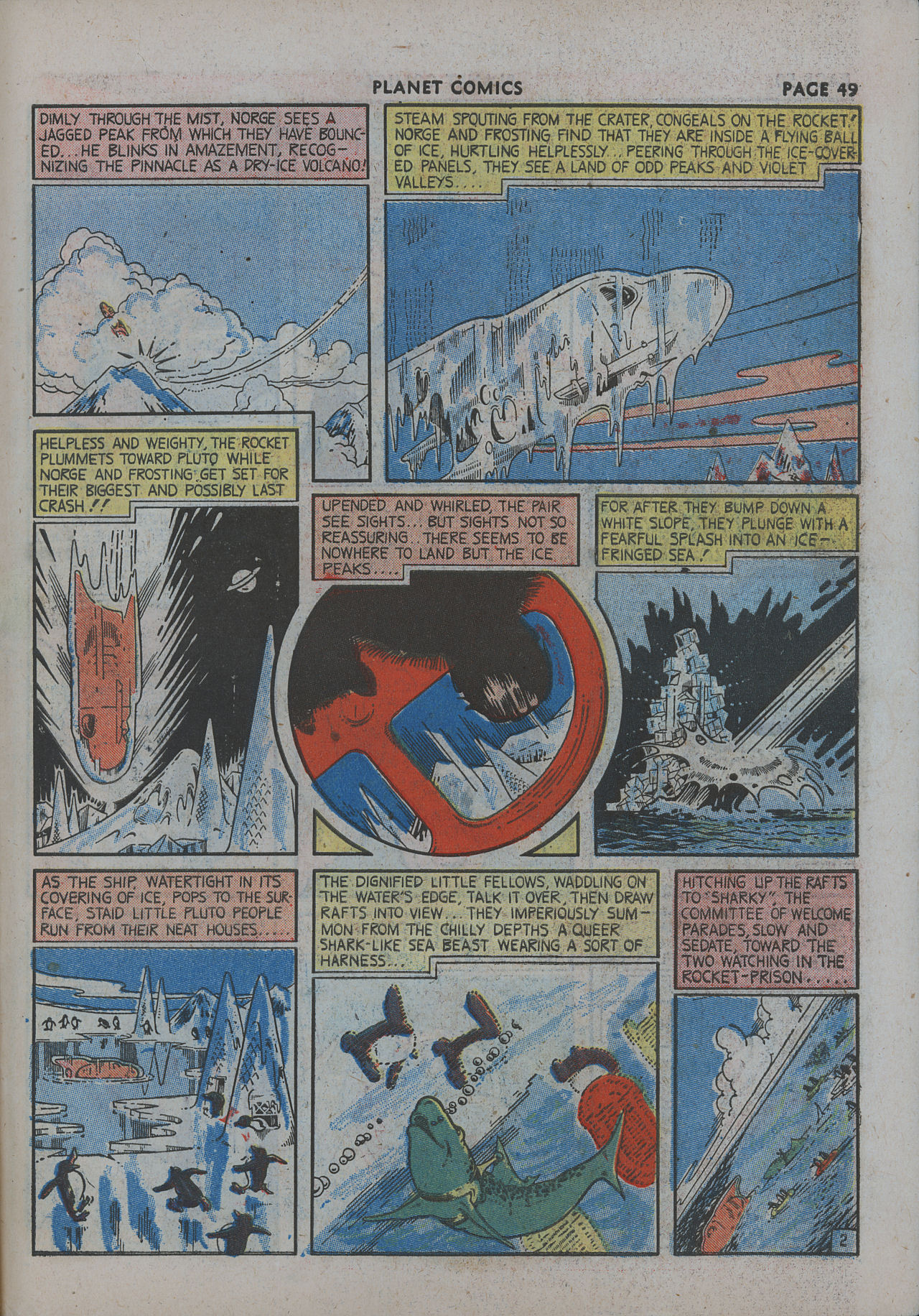 Planet Comics #12 (Fiction House), page 51. Public domain (US).