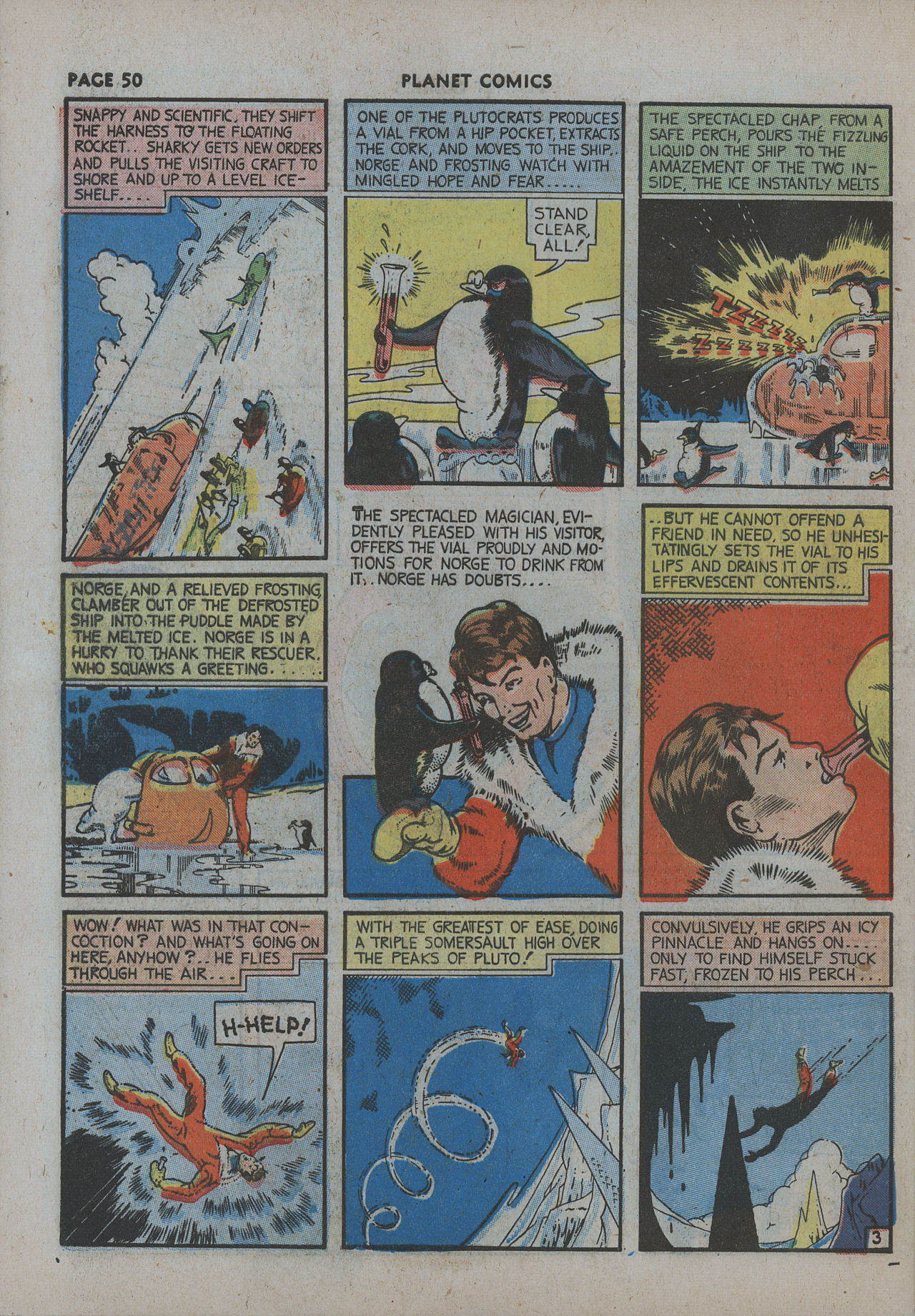 Planet Comics #12 (Fiction House), page 52. Public domain (US).